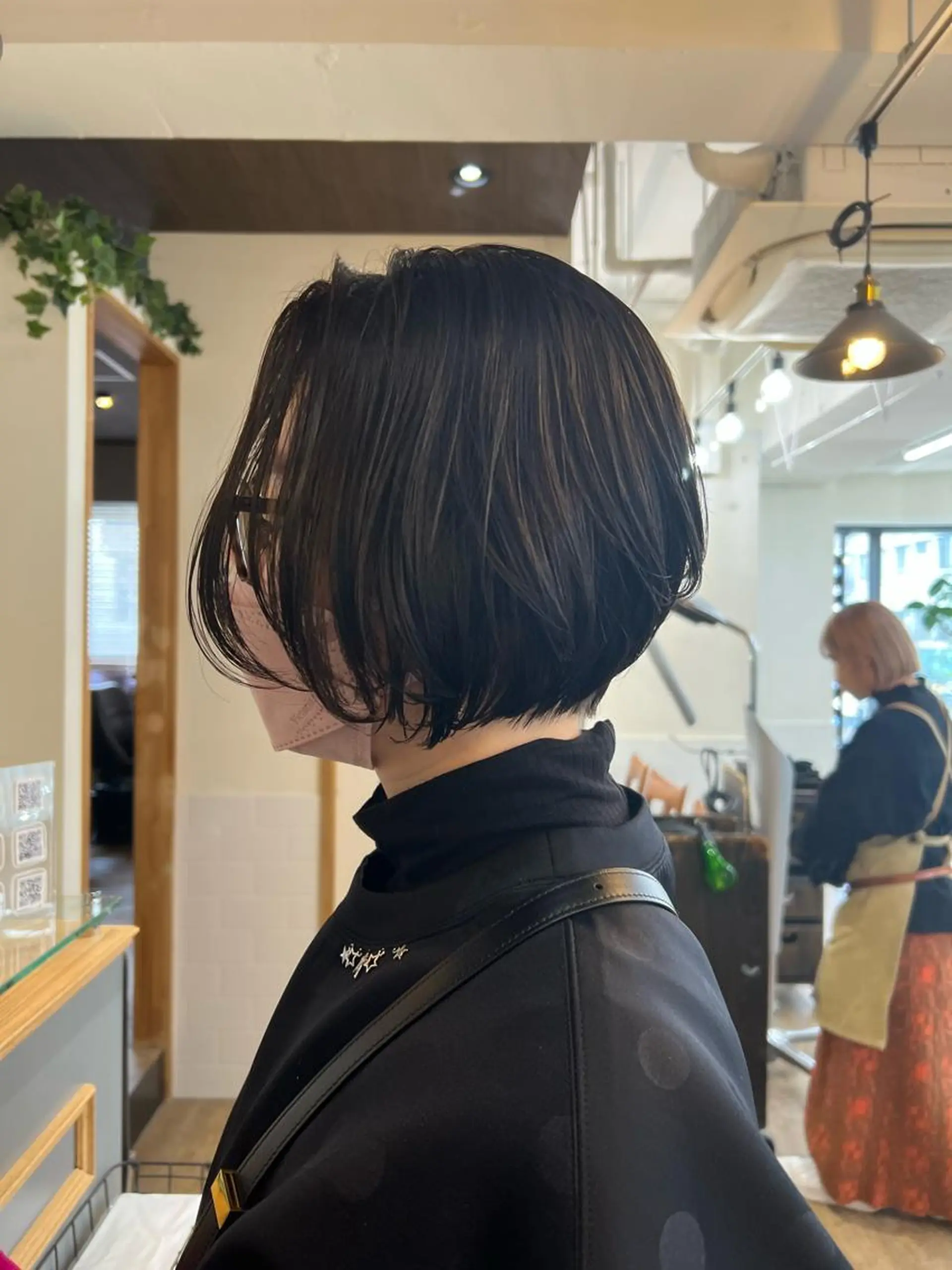 ショート ボブ パーマ/ハイライト 💙鶴岡　愛💙のヘアスタイル