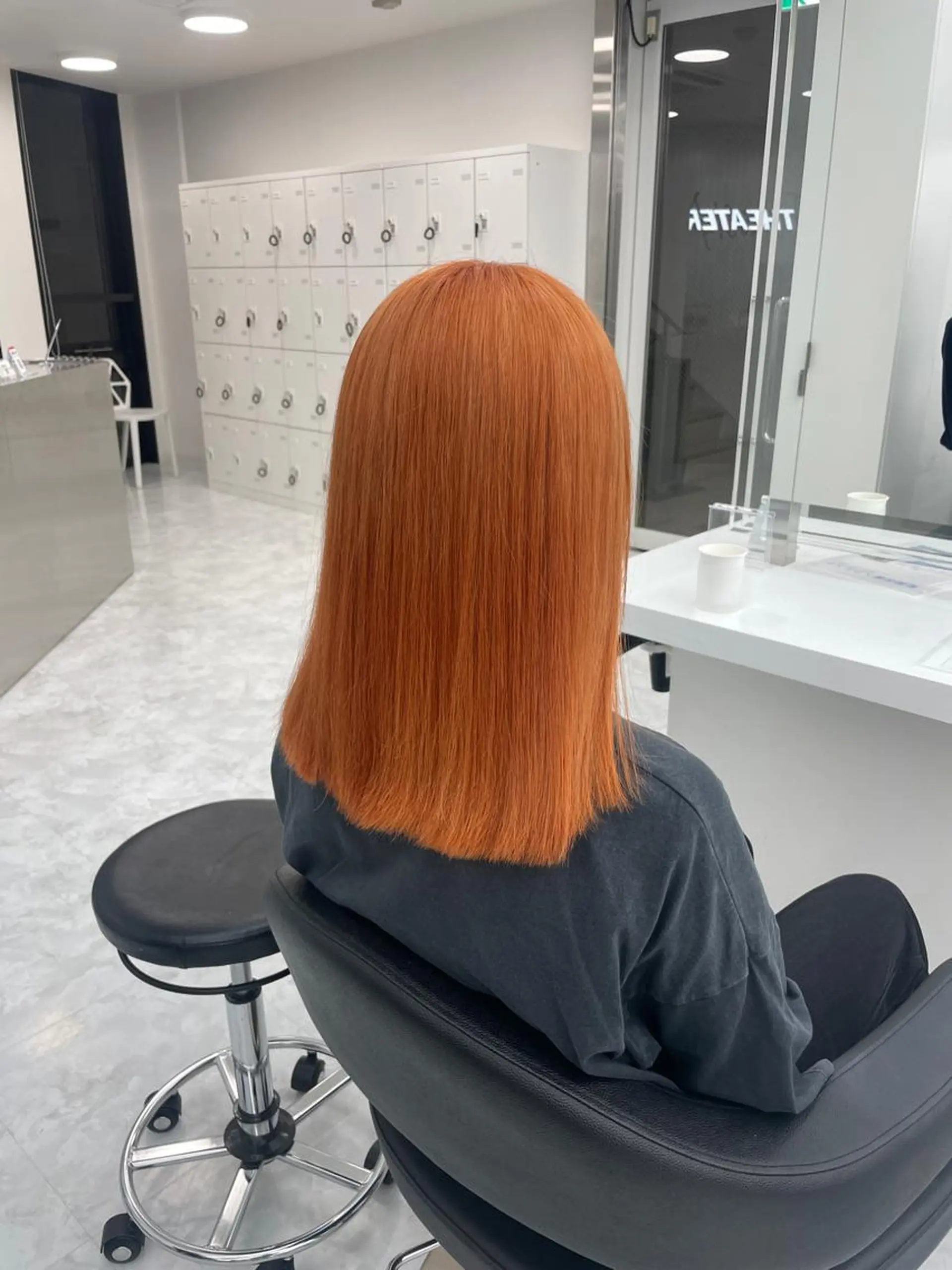 ミディアム カット ヘアカラー トリートメント MOE 福岡韓国ヘア✧︎のヘアスタイル