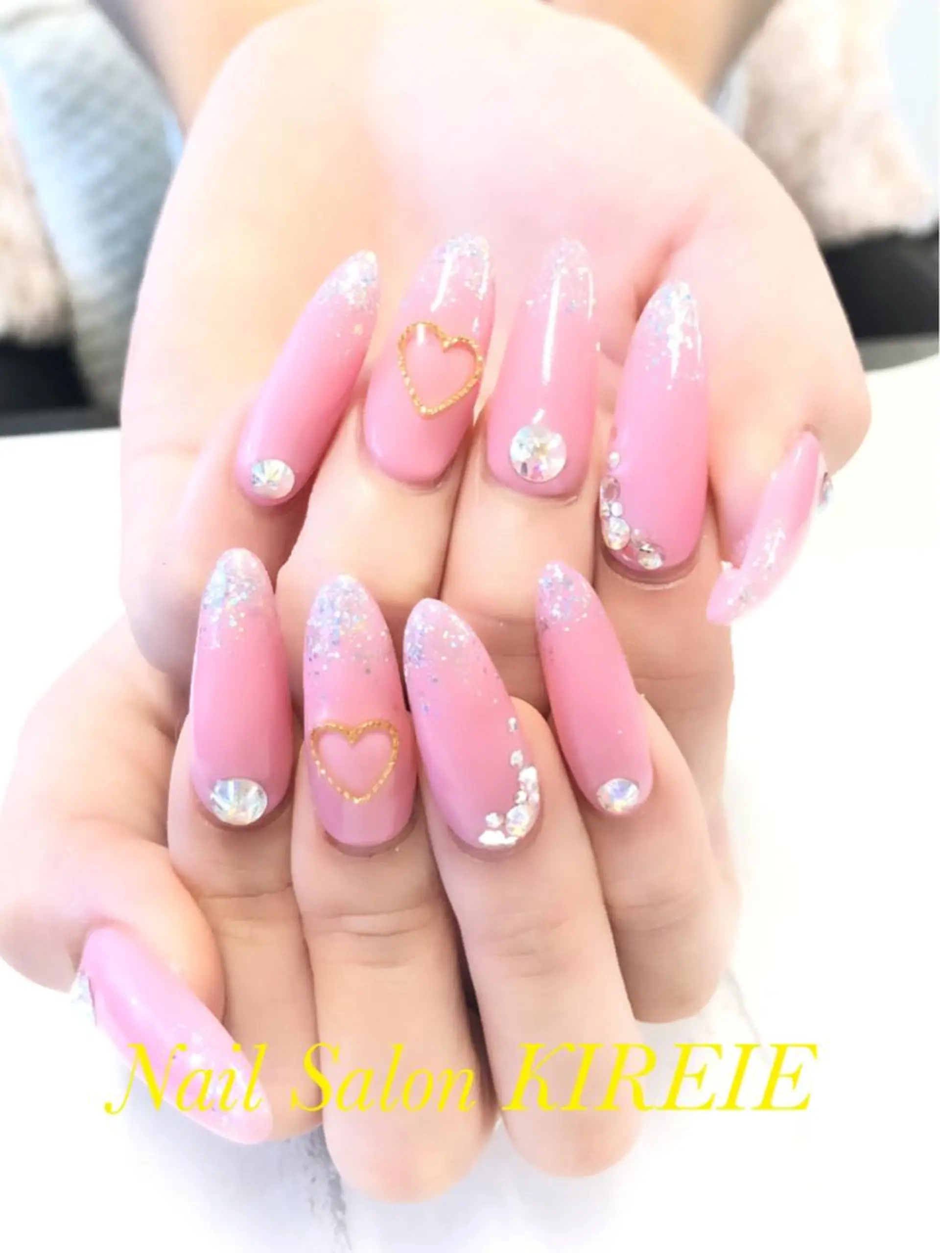 カラー ネイル ロングネイル スカルプネイル KIREIE NAILSのネイルデザイン