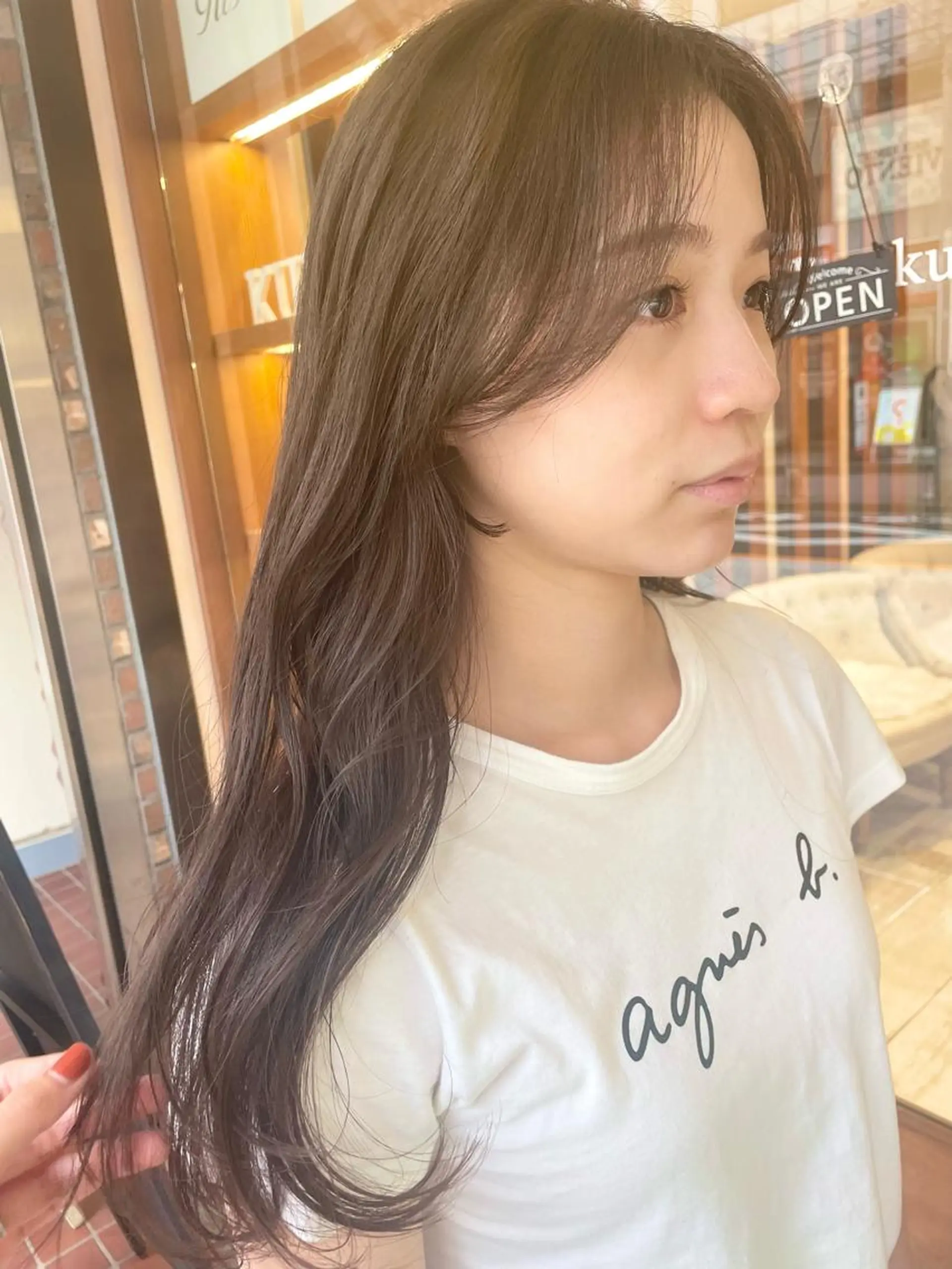 ロング カラー ブリーチ 透明感カラー ダブルカラー ブリーチなしカラー ロング 清水　ちひろ ✄トップスタイリストのヘアスタイル