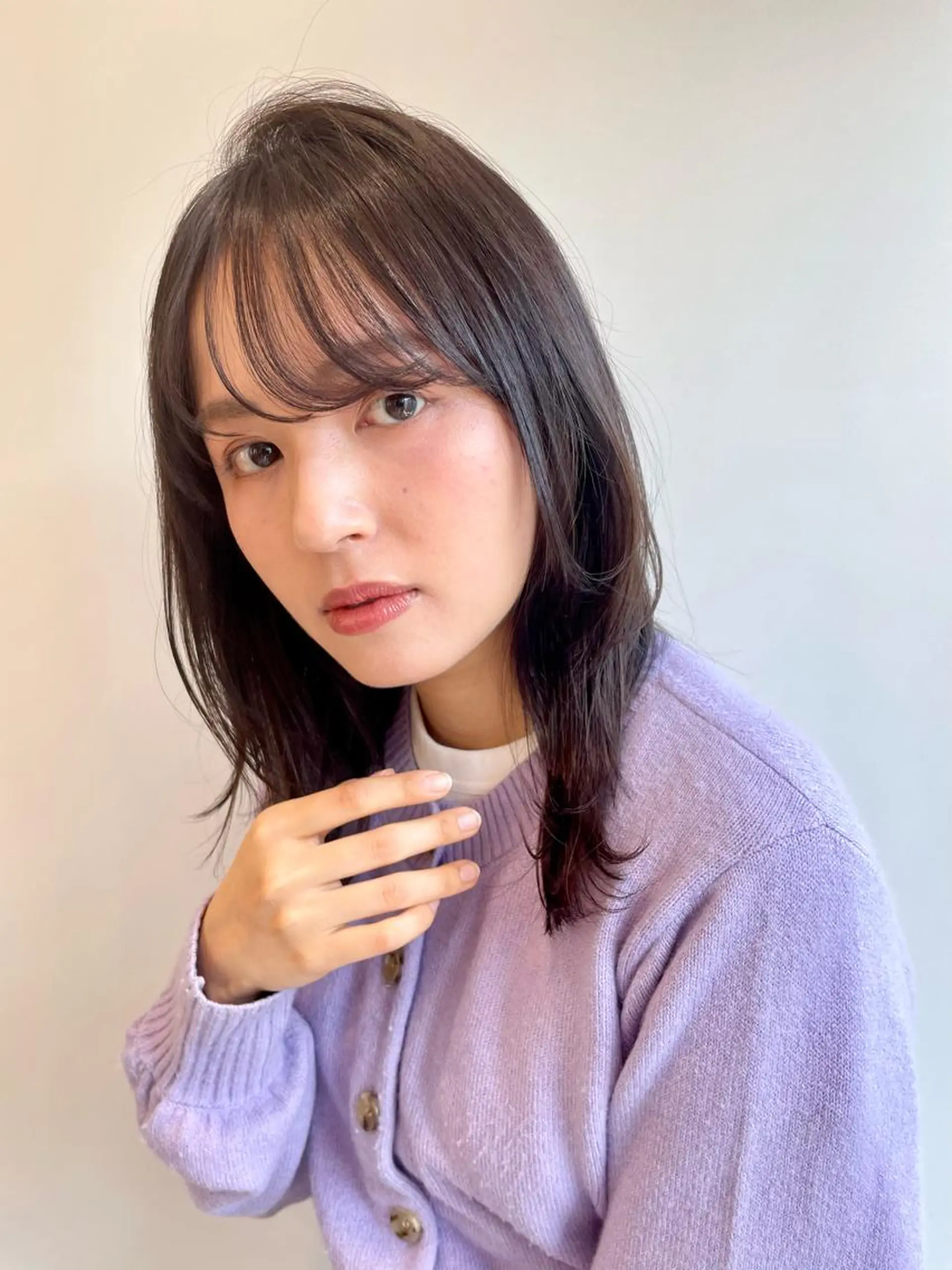 セミロング カット トリートメント 山口 莉奈のヘアスタイル