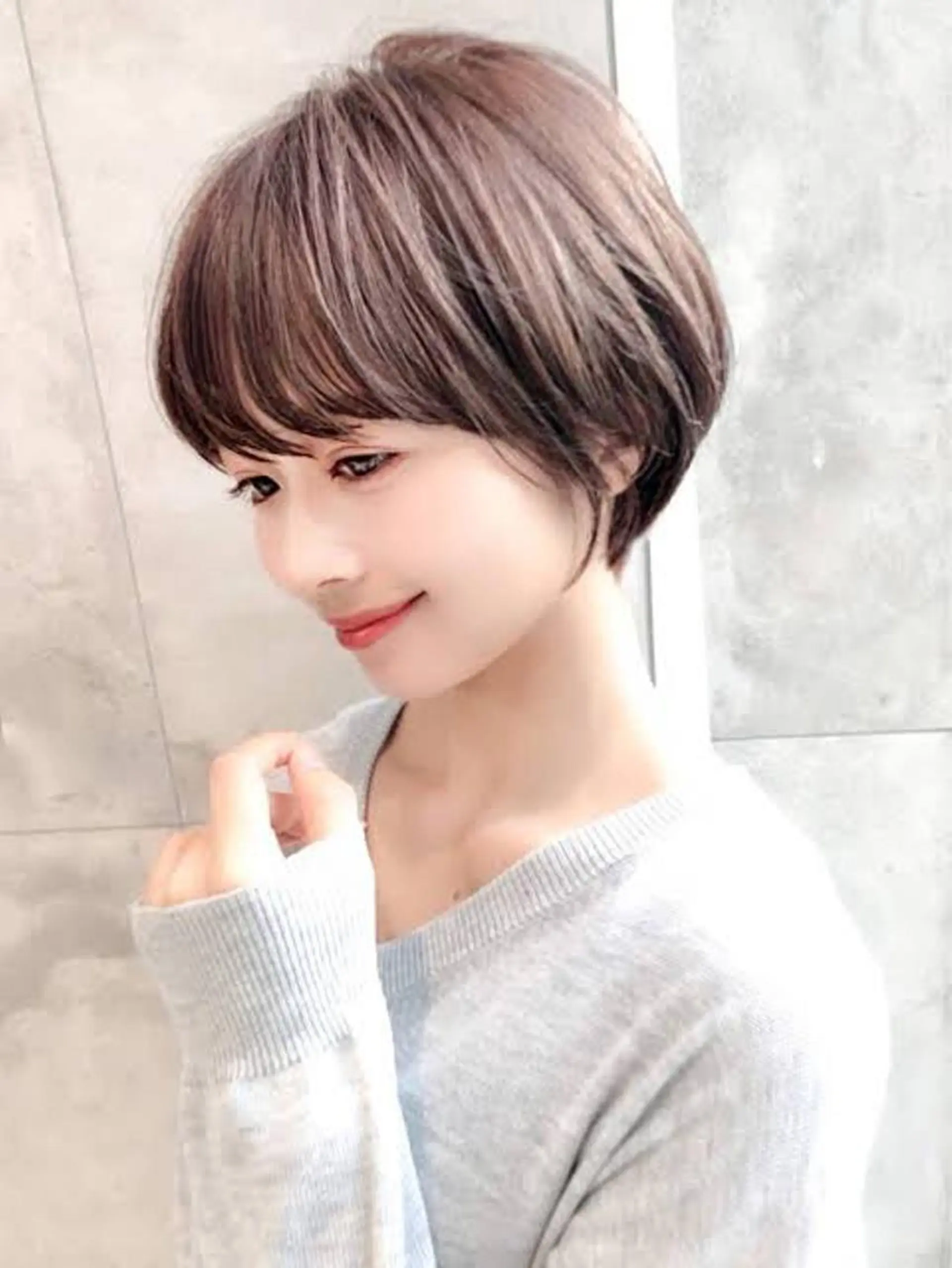 ショート ショートボブ 丸みショート ボブ ショートヘア 門野 鈴々のヘアスタイル
