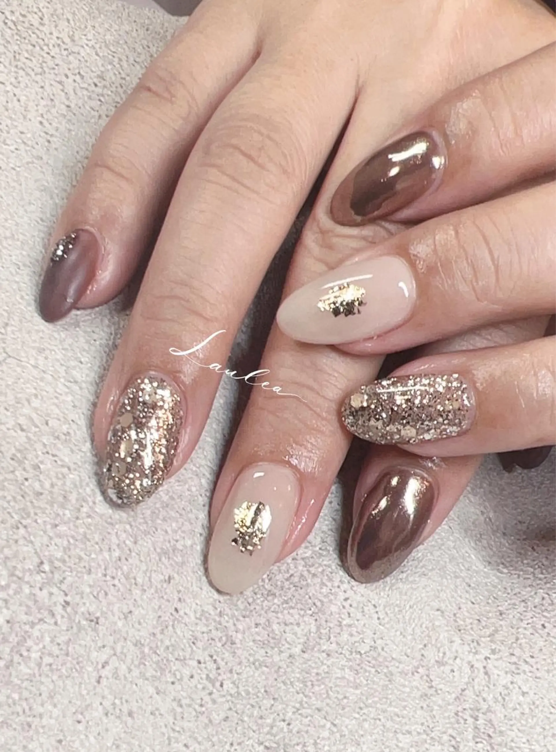 ネイル フットネイル 韓国ネイル ハンドネイル nail salon Lauleaのネイルデザイン