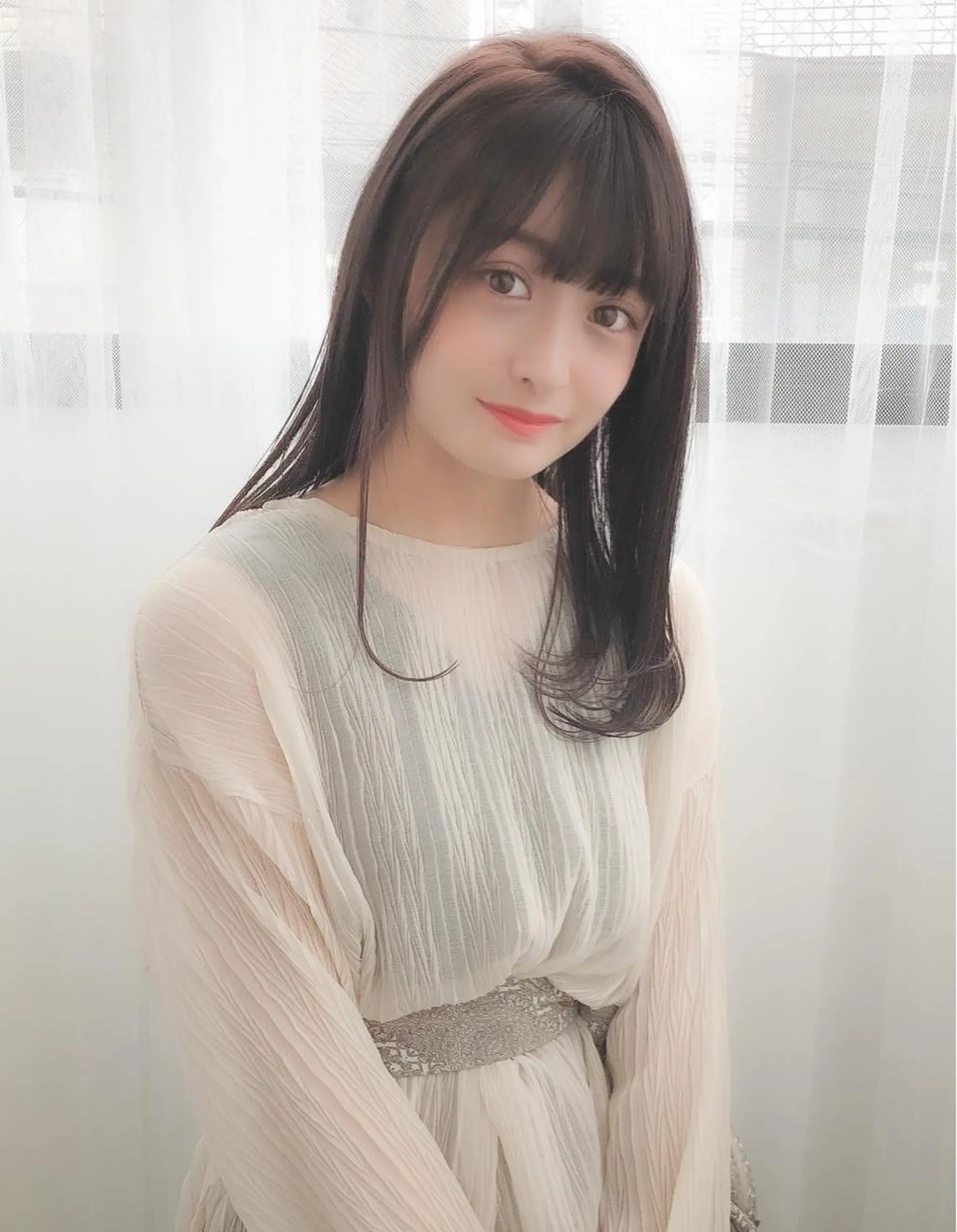 ミディアム パーマ ヘアアレンジ 美髪矯正 Rioのヘアスタイル