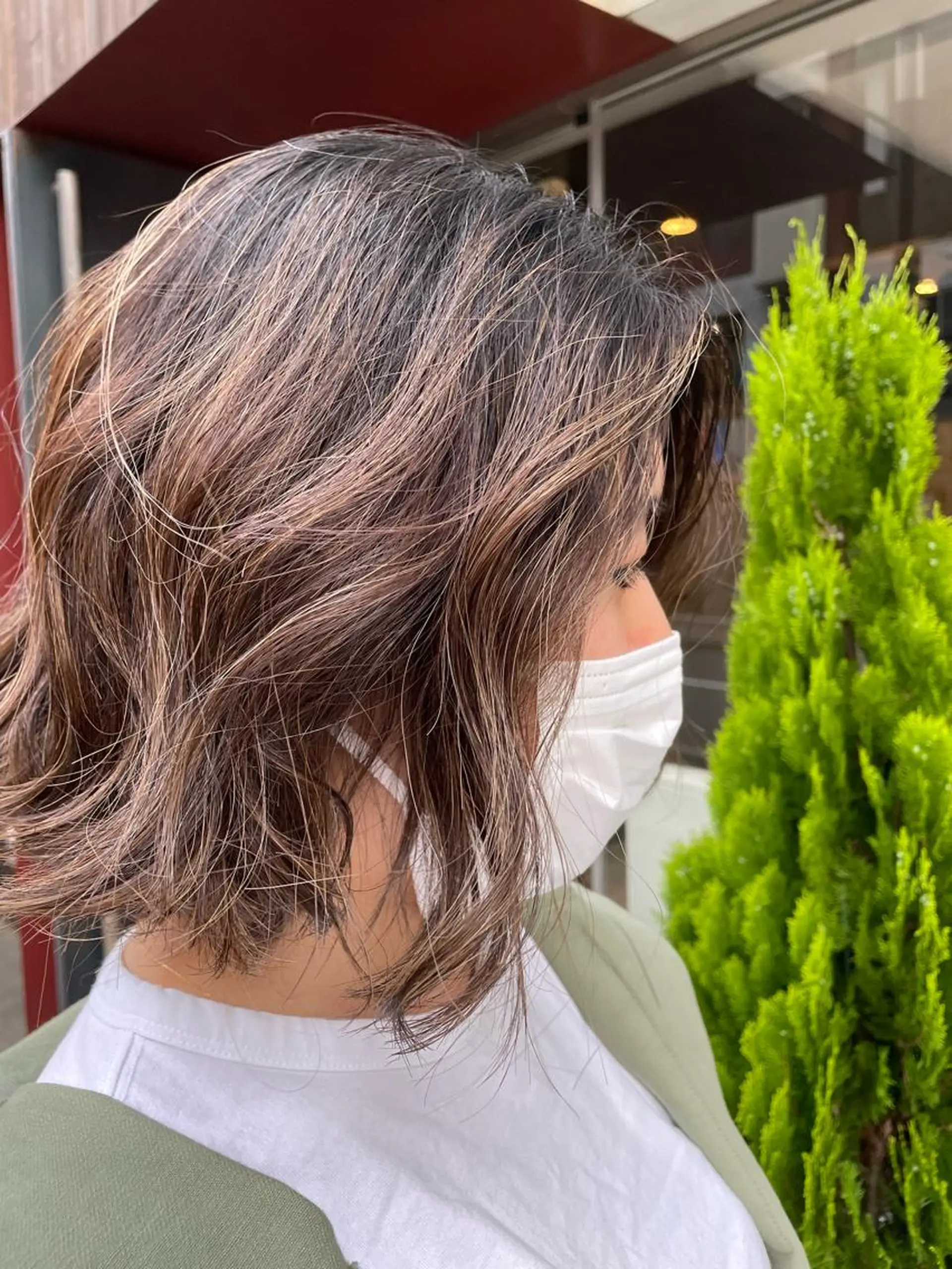ミディアム カラー ミディアムパーマ ボブ カット ヘアカラー トリートメント 田野倉NEXT店 美髪ニストのヘアスタイル