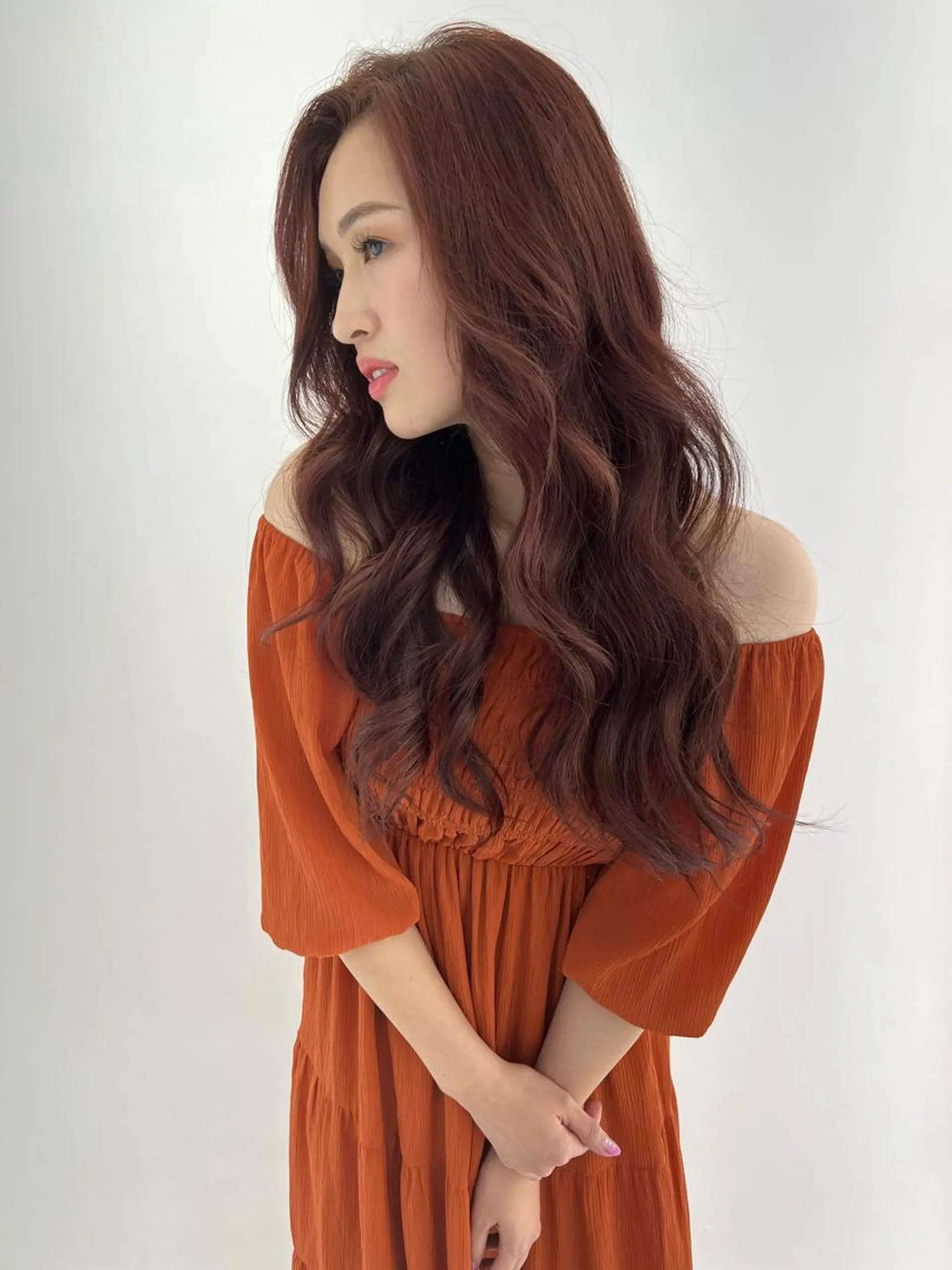 ロング カラー レイヤーカット ✨藤原のヘアスタイル