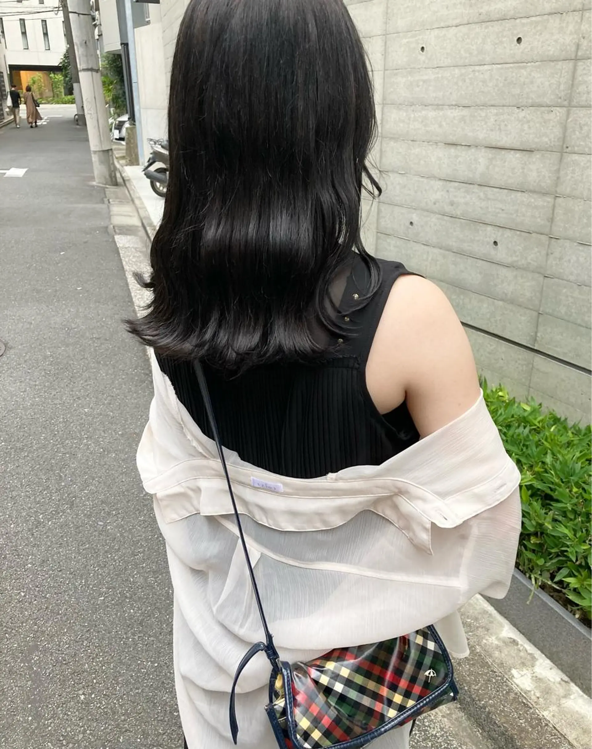 ミディアム カット ヘアカラー トリートメント ✨色持ちの良い艶 カラー✨蟹江真世のヘアスタイル