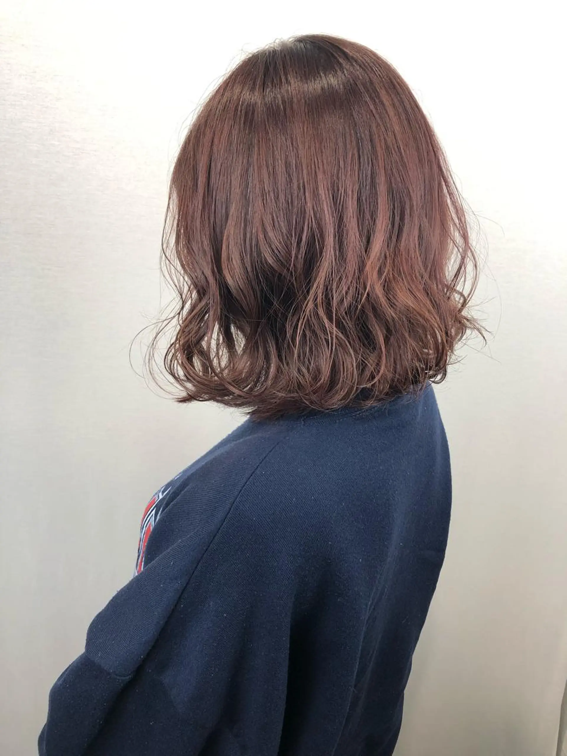 ミディアム カラー ブラウンカラー レッドカラー レッドブラウン ヘアカラー 🤍2nd🤍田所 美希のヘアスタイル