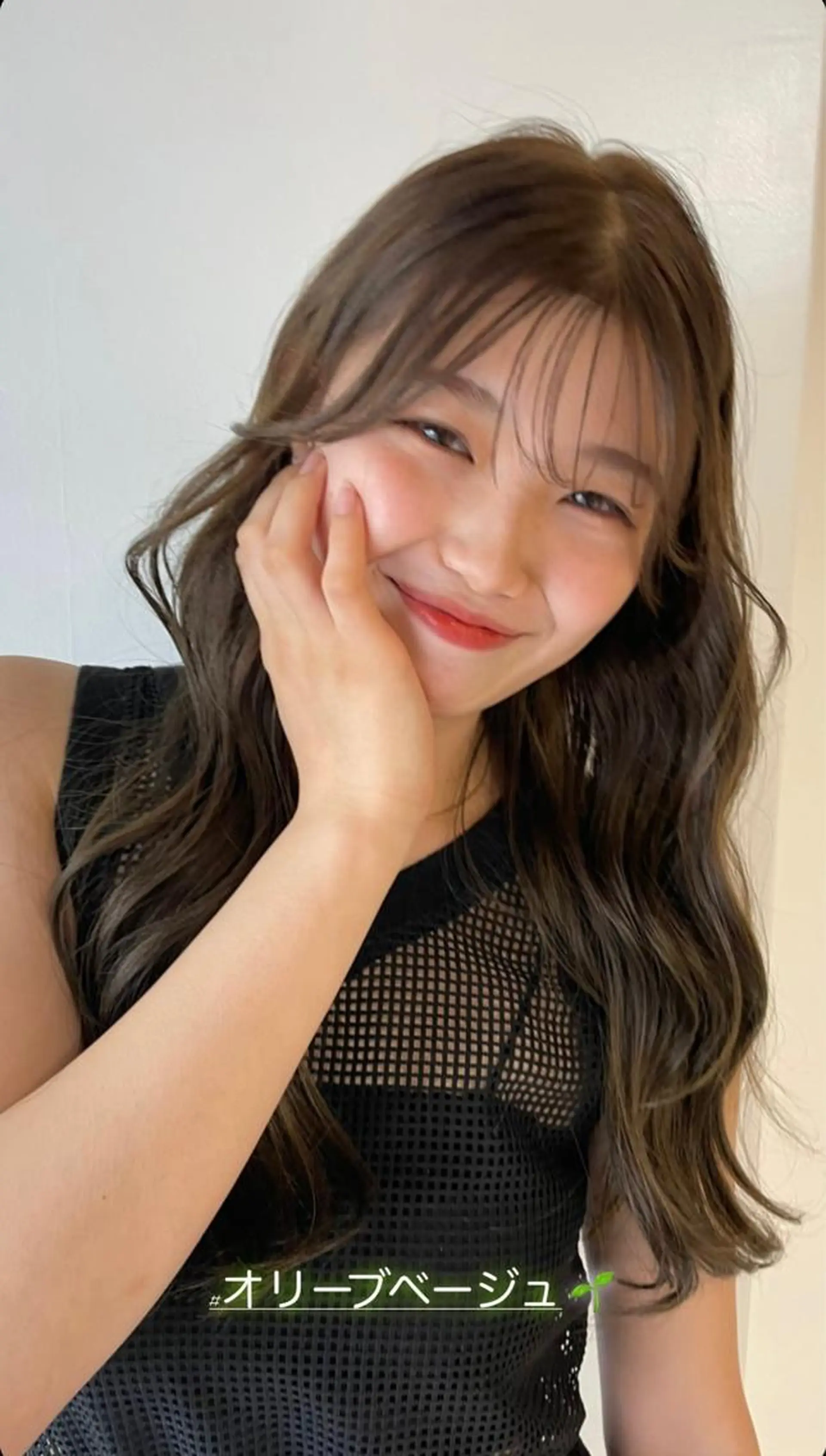 ロング カラー ベージュカラー オリーブベージュ TIGRE  kagoshima所属・鹿児島レイヤー/ 韓国ヘア/みつはのヘアスタイル