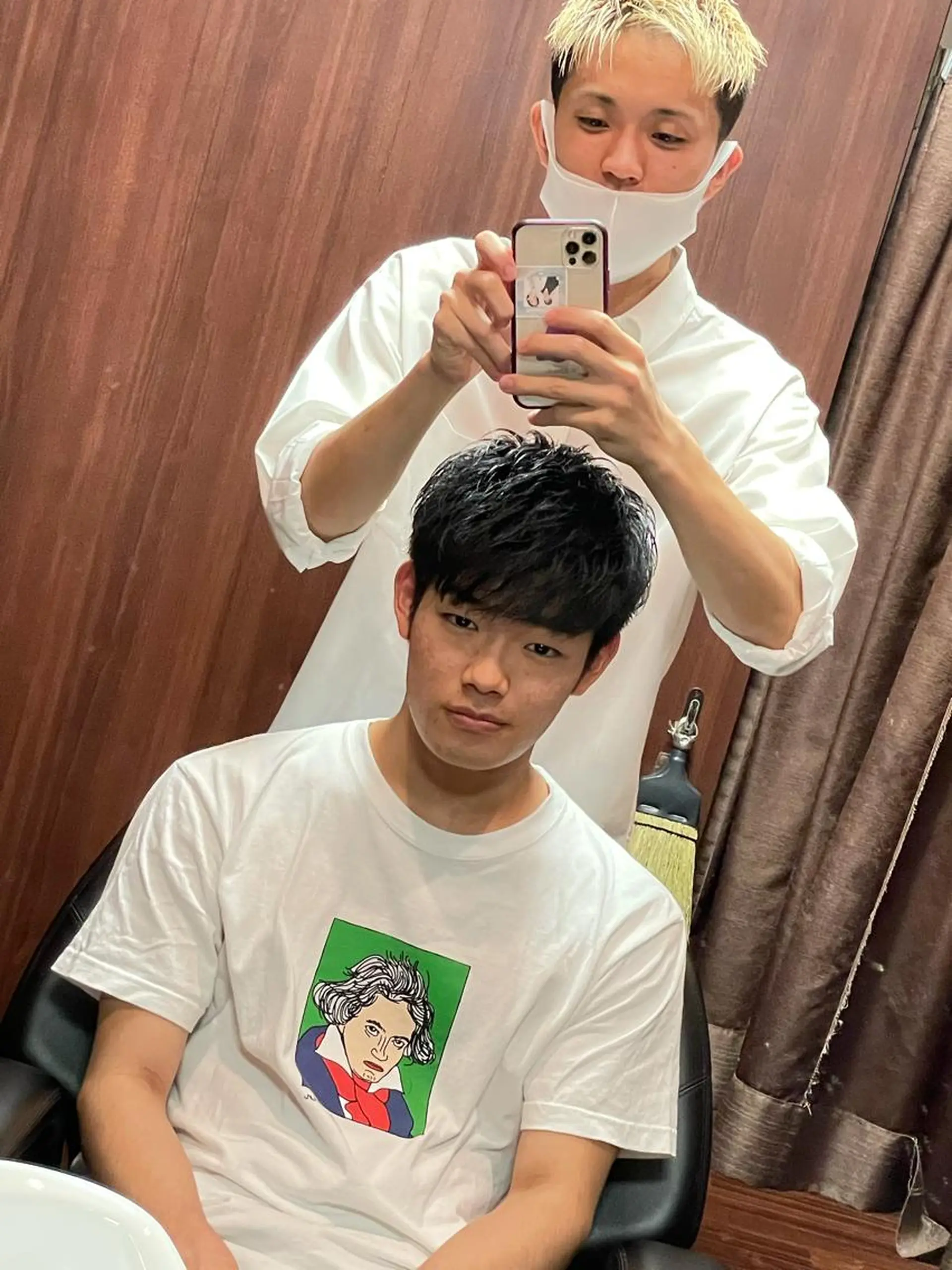 ミディアム 中越 仁一郎のヘアスタイル