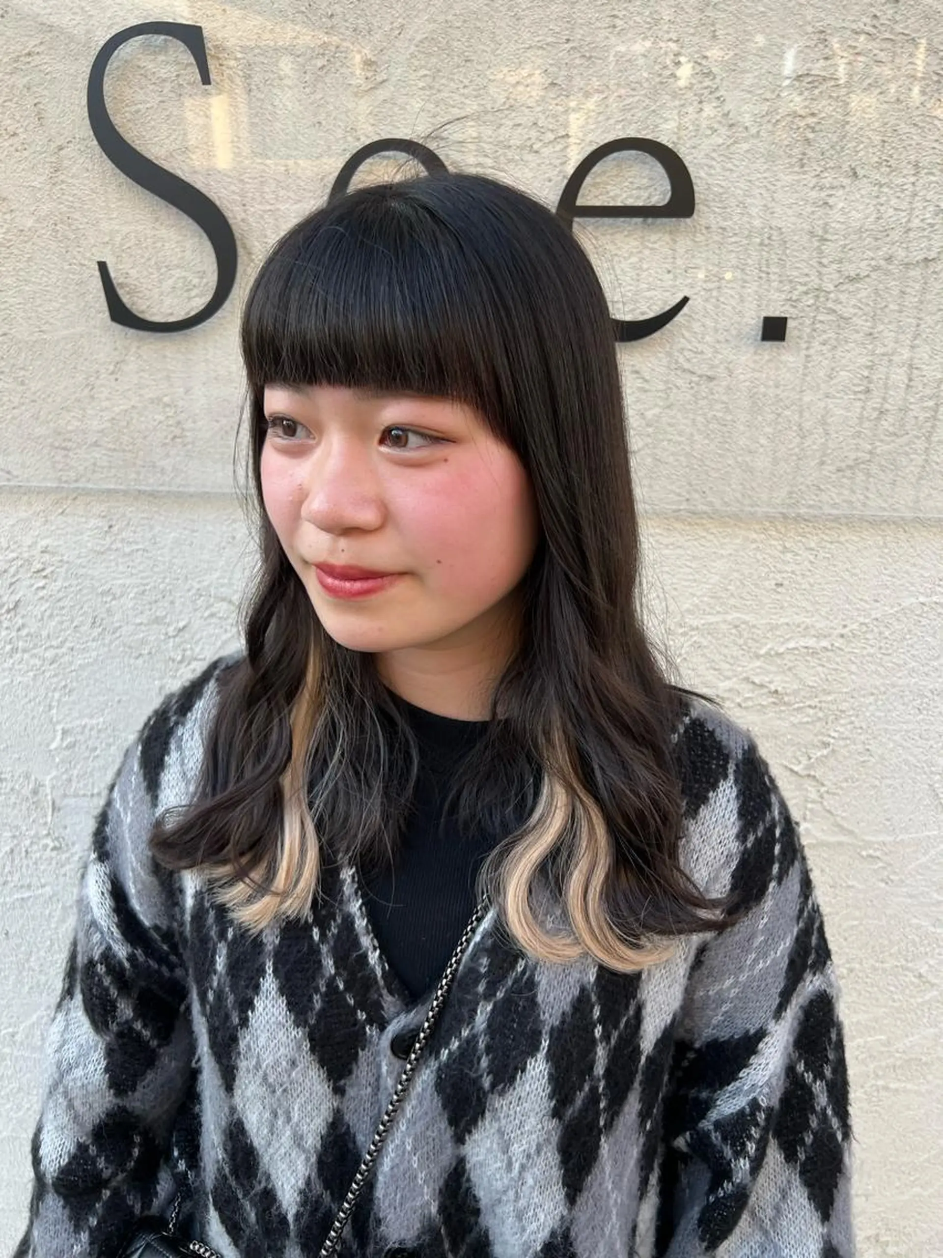 ミディアム シールエクステ エクステ エクステ 似合わせ/ブリーチ カラー.岡田友仁のヘアスタイル