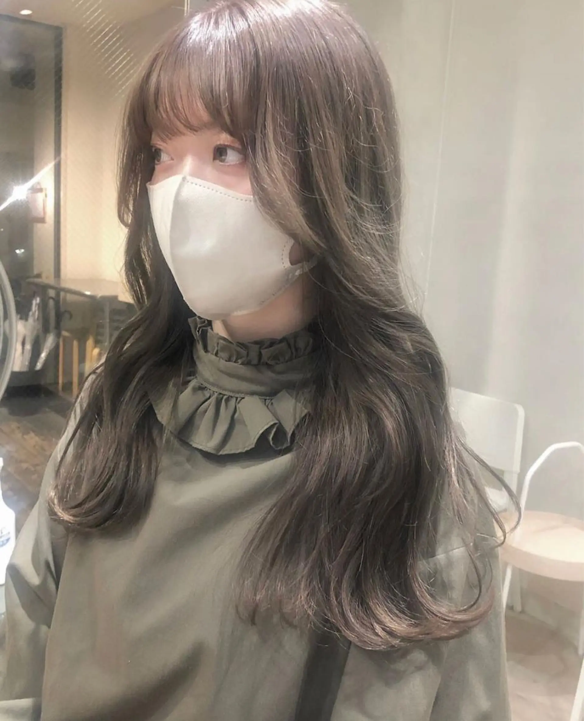 セミロング カラー nakahara madokaのヘアスタイル