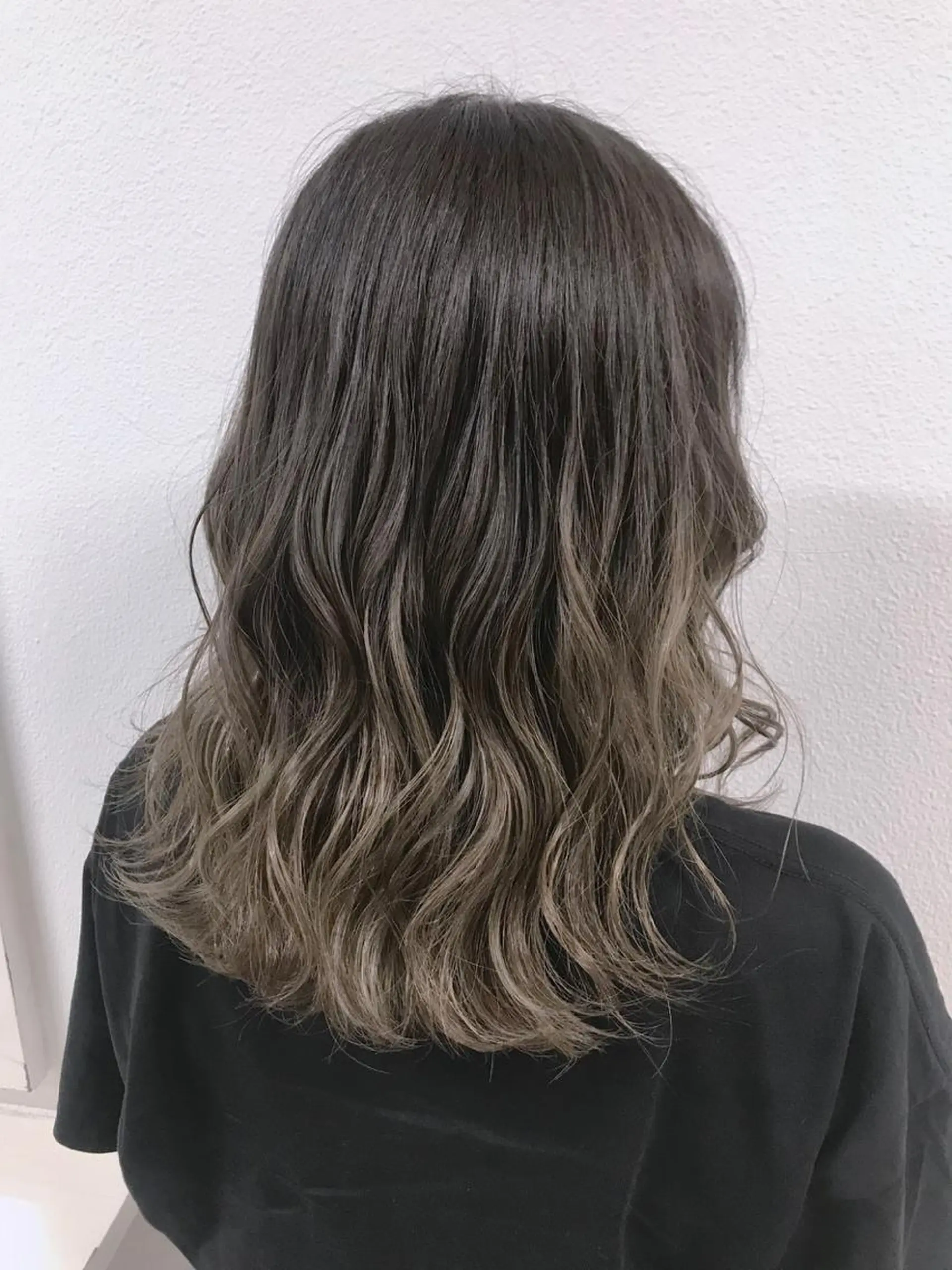 セミロング カラー ヘアアレンジ グラデーションカラー グレージュ ヘアカラー トリートメント GiseL天神カラー 髪質改善/ブリーチのヘアスタイル
