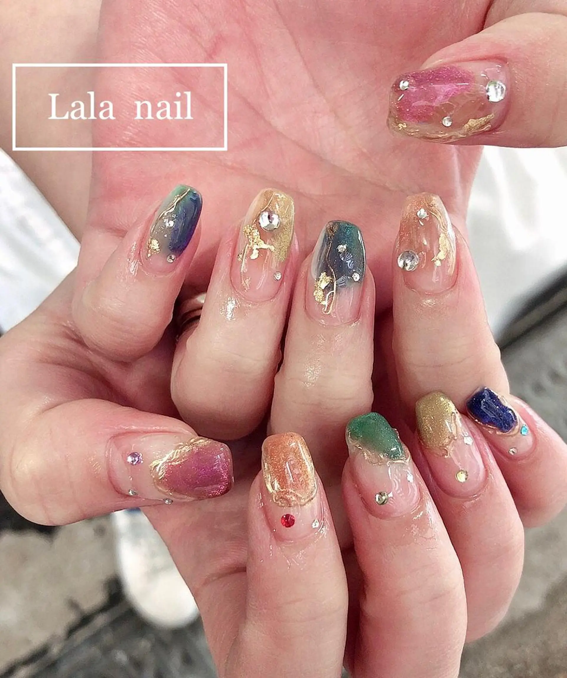 ネイル マグネットネイル ニュアンスネイル Lala nailのネイルデザイン