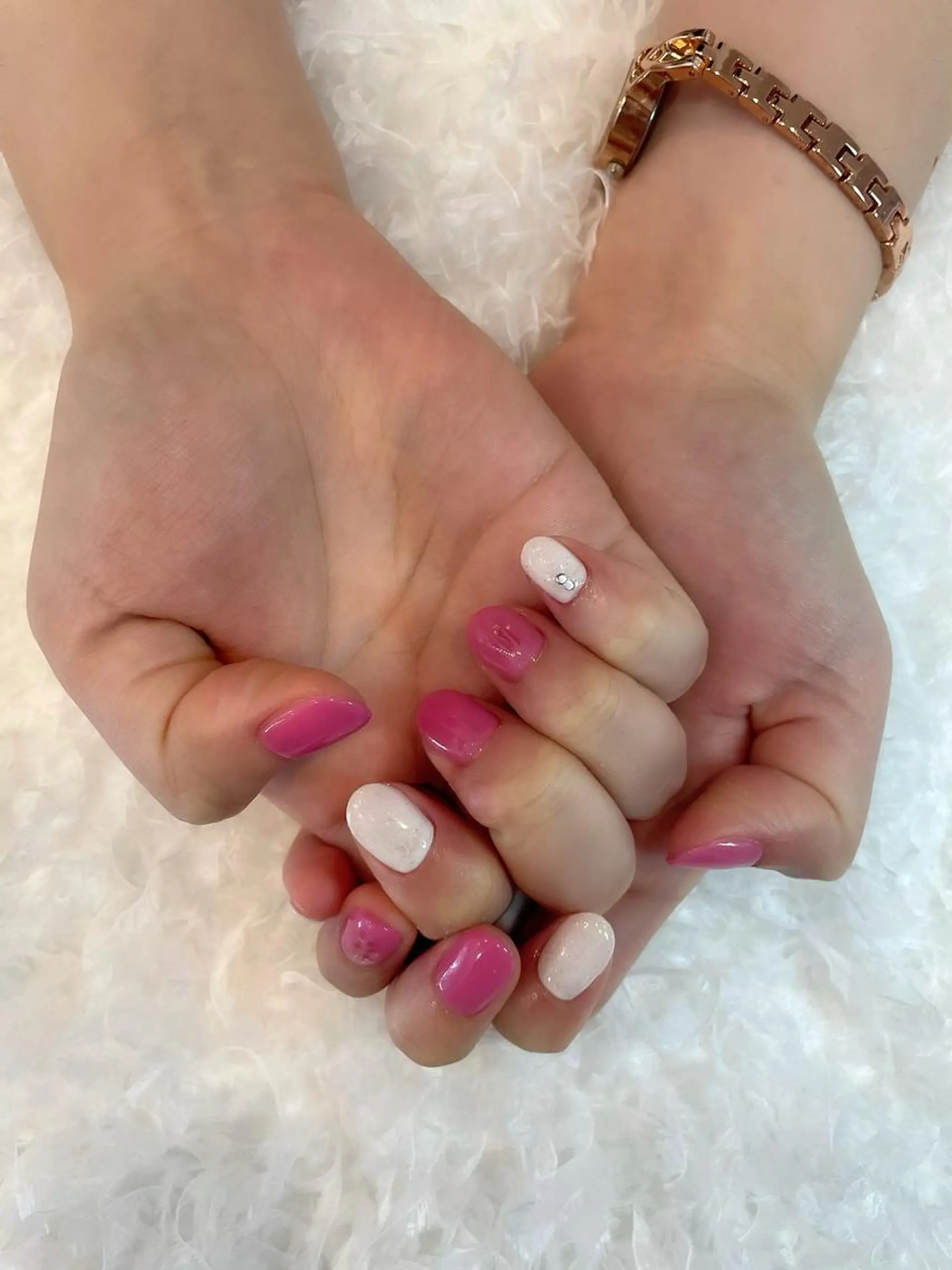 ネイル ピンク ささき れいなのネイルデザイン