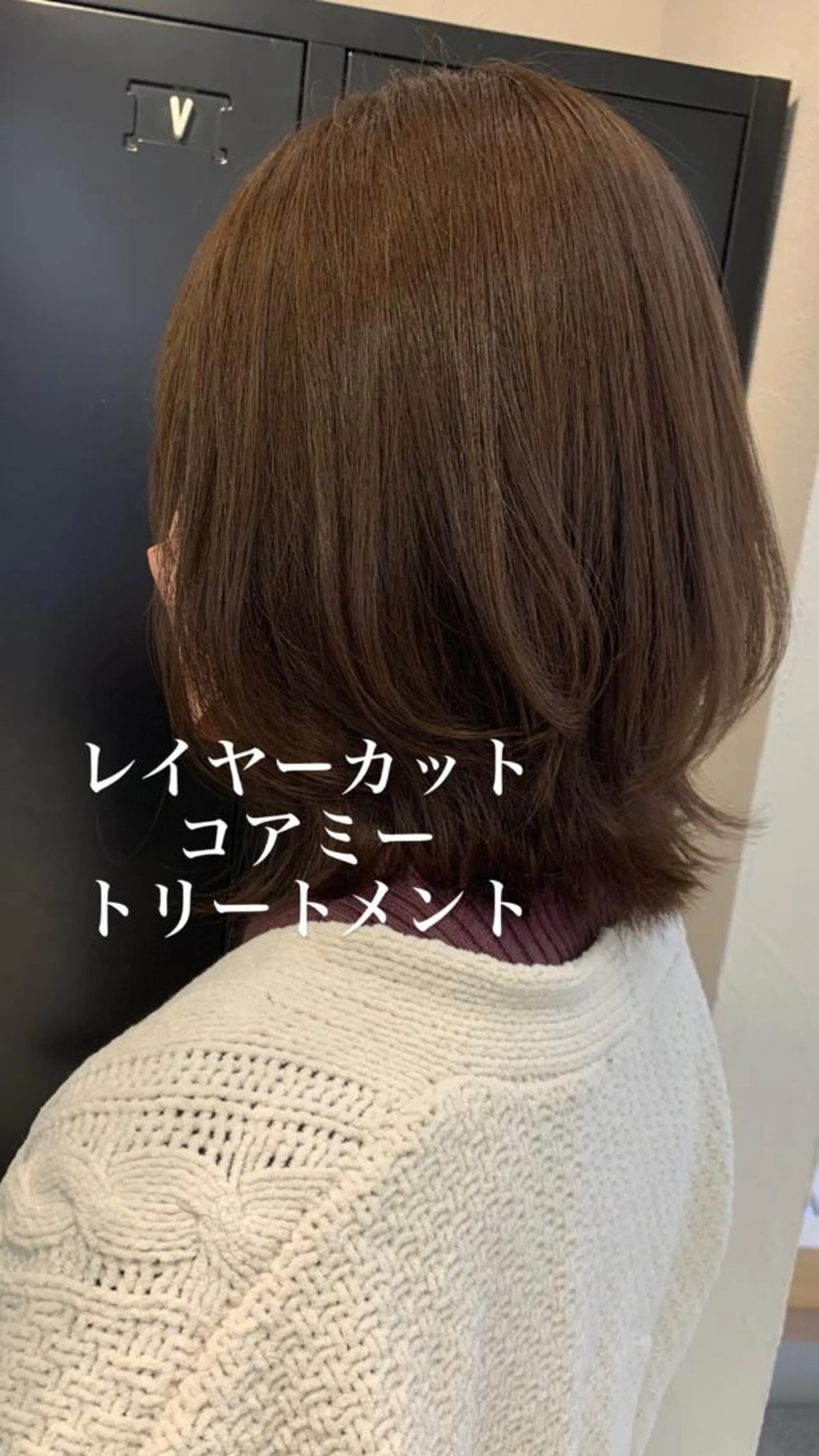 ミディアム カラー 似合わせカラー/艶 髪質改善/ヨシザキのヘアスタイル