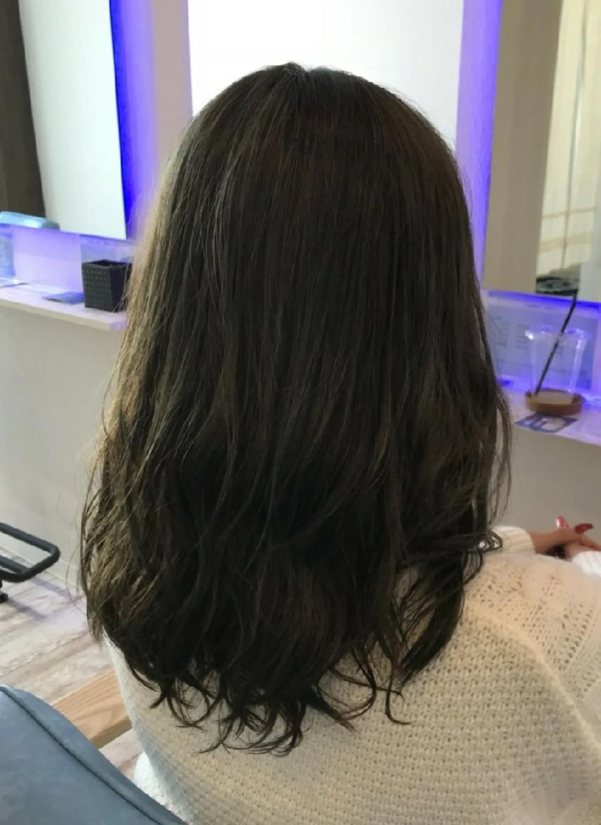 セミロング カラー パーマ 小林 伸行のヘアスタイル