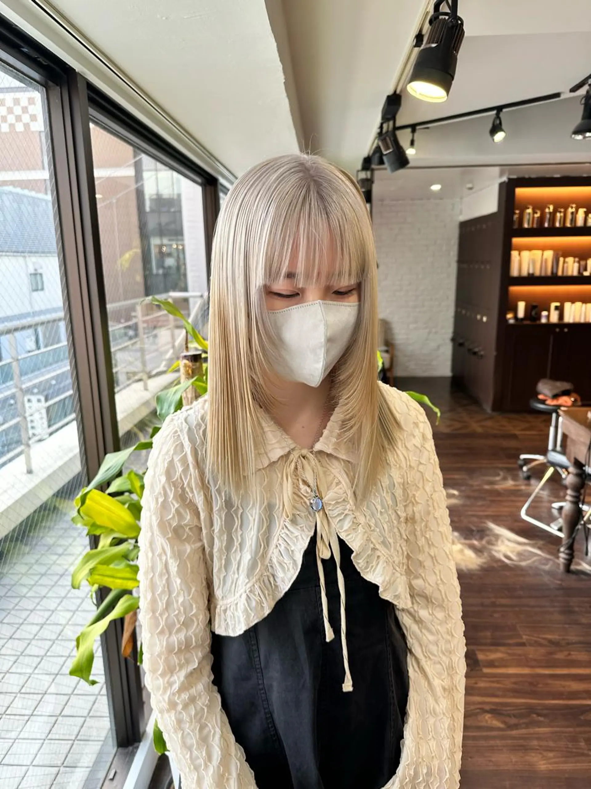 ロング カラー アディクシーカラー ブリーチ ケアブリーチ デザインカラー ハイトーンカラー ワンホン/エクステ ケラチン/Kaitoのヘアスタイル