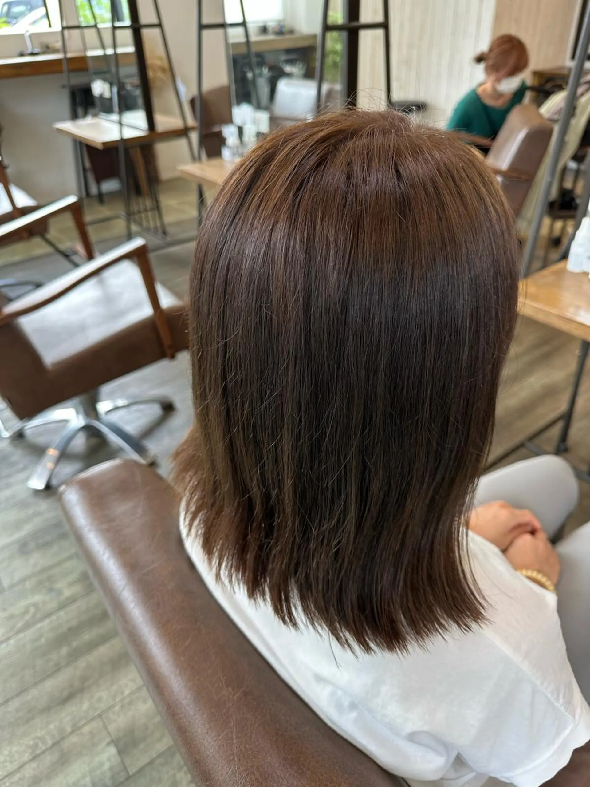 ミディアム カラー ヘアアレンジ MIRUKA/ 暖色カラー/ベージュのヘアスタイル