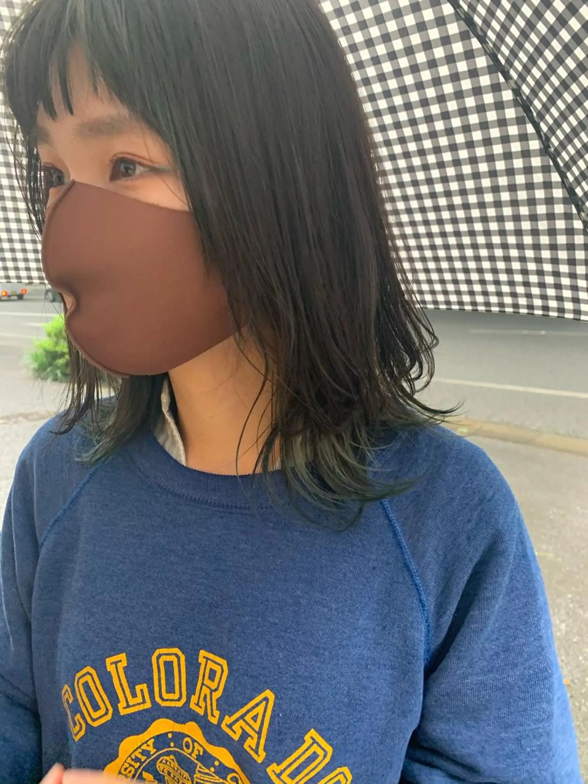 ミディアム Asti blanche所属・ブリーチなしWカラー /地毛風/小林凪沙のヘアスタイル