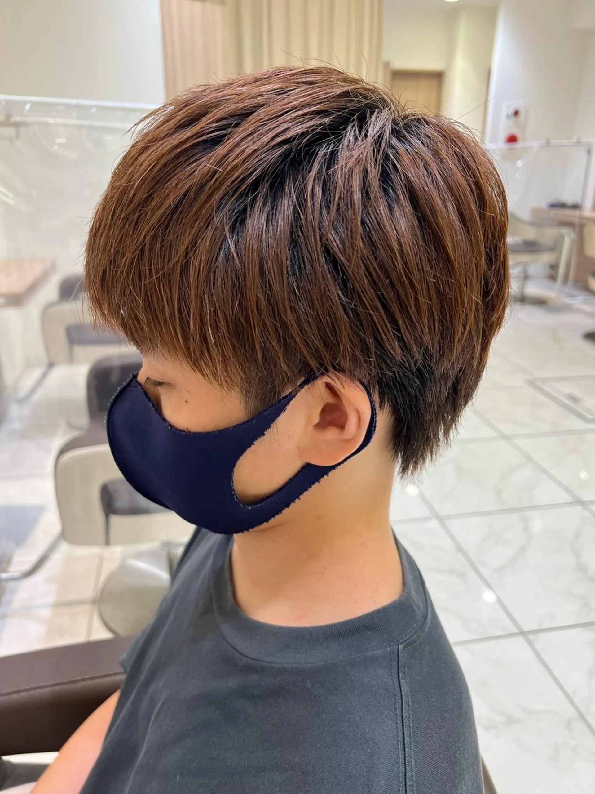 メンズ 顔周り/韓国レイヤー junkaのヘアスタイル