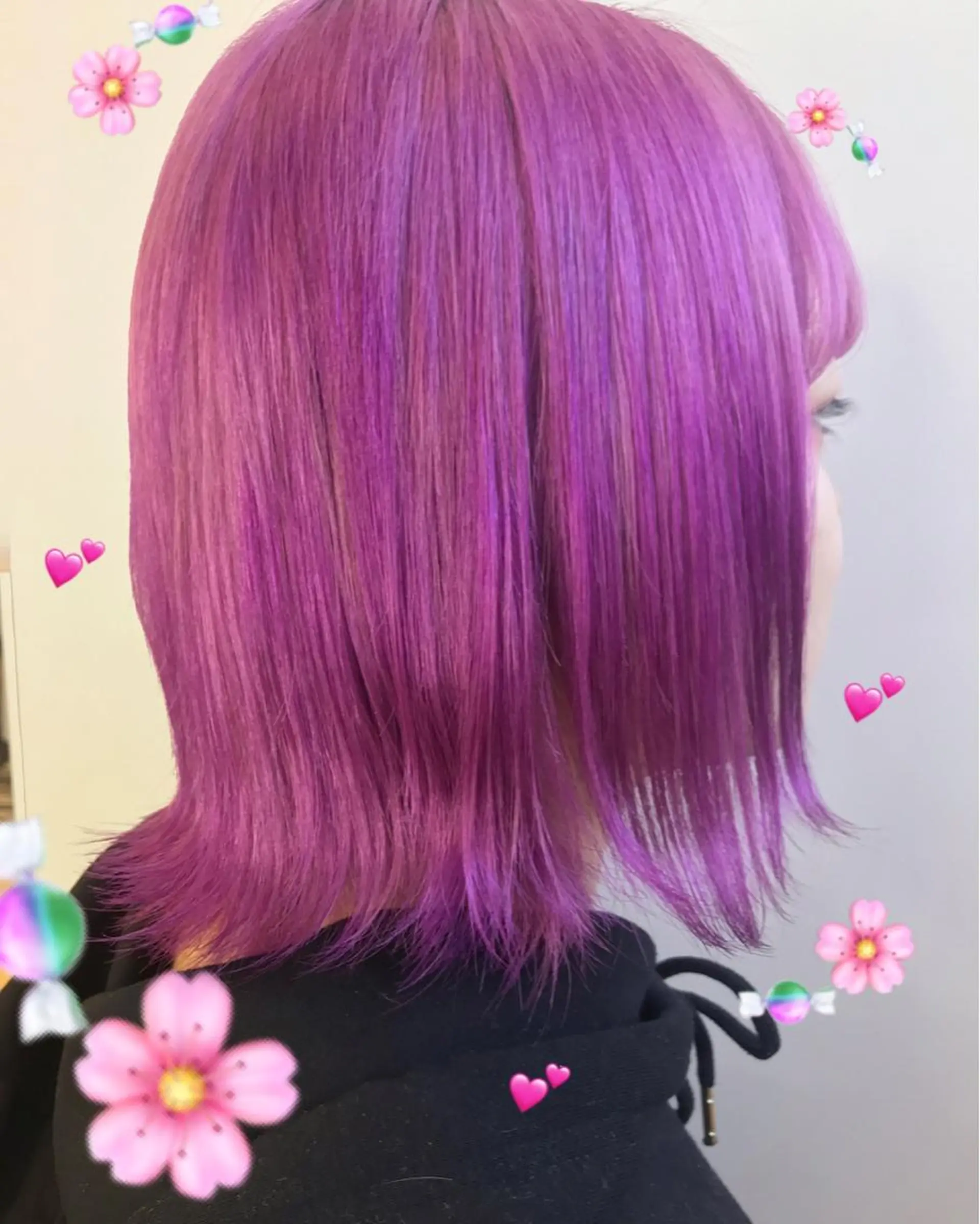 ミディアム カラー ピンクカラー トリートメント 新宿駅近♡個室 ♡関口三都季🌜のヘアスタイル