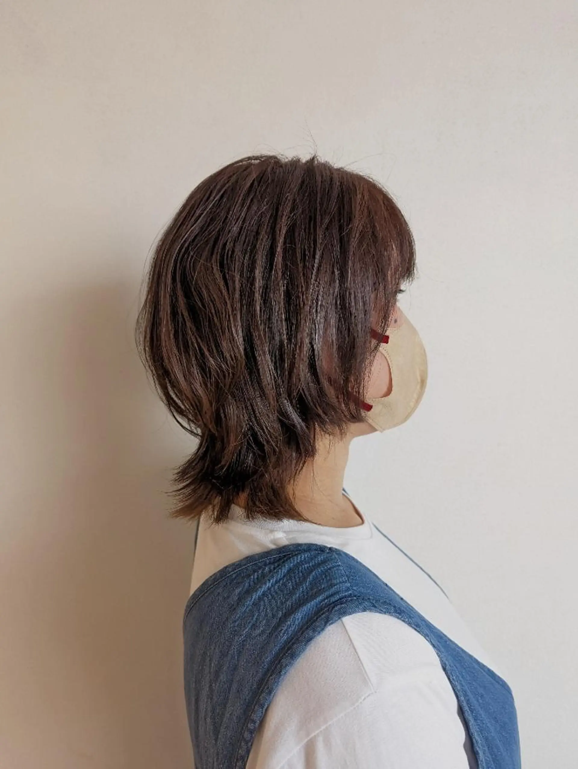 ショート カラー ベージュカラー インナーカラー ウルフカット newi 天王寺　 masakoのヘアスタイル