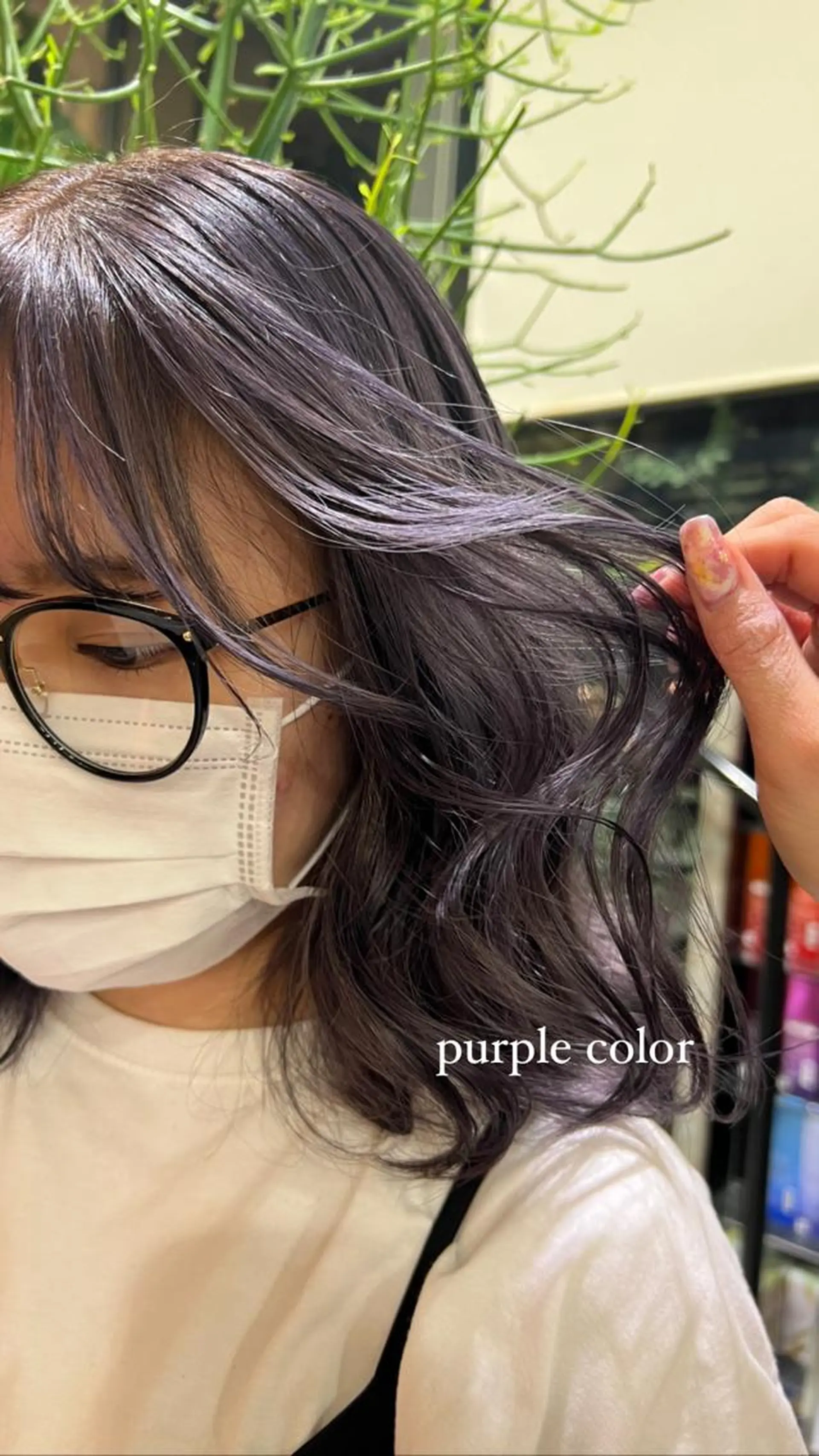 ミディアム ミディアムパーマ 髪質改善 トリートメント 暖色ｶﾗｰ/ﾚｲﾔｰ ｶｯﾄ/Yunaのヘアスタイル