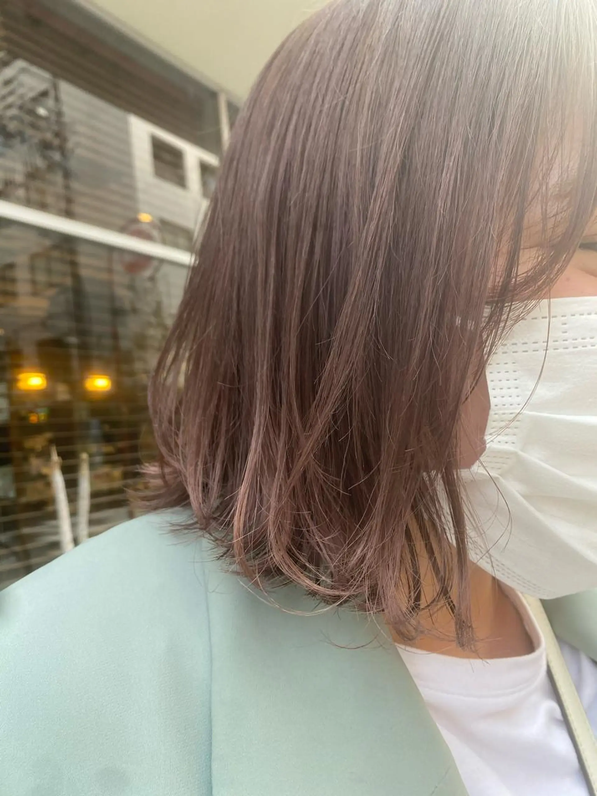 ショート カラー ヘアアレンジ ベージュカラー ピンクカラー ヘアカラー トリートメント 溝口 ひなこのマツエク・マツパデザイン
