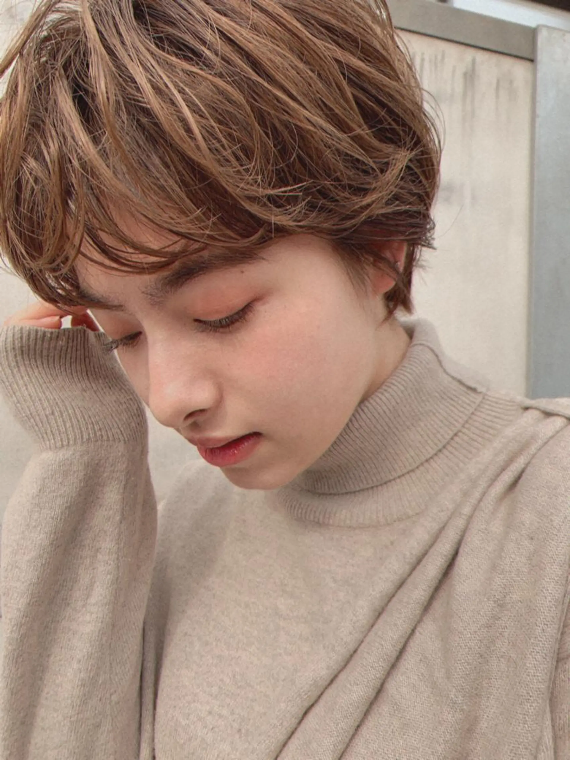 ショート パーマ ショート/ボブ特化 相良 真子のヘアスタイル