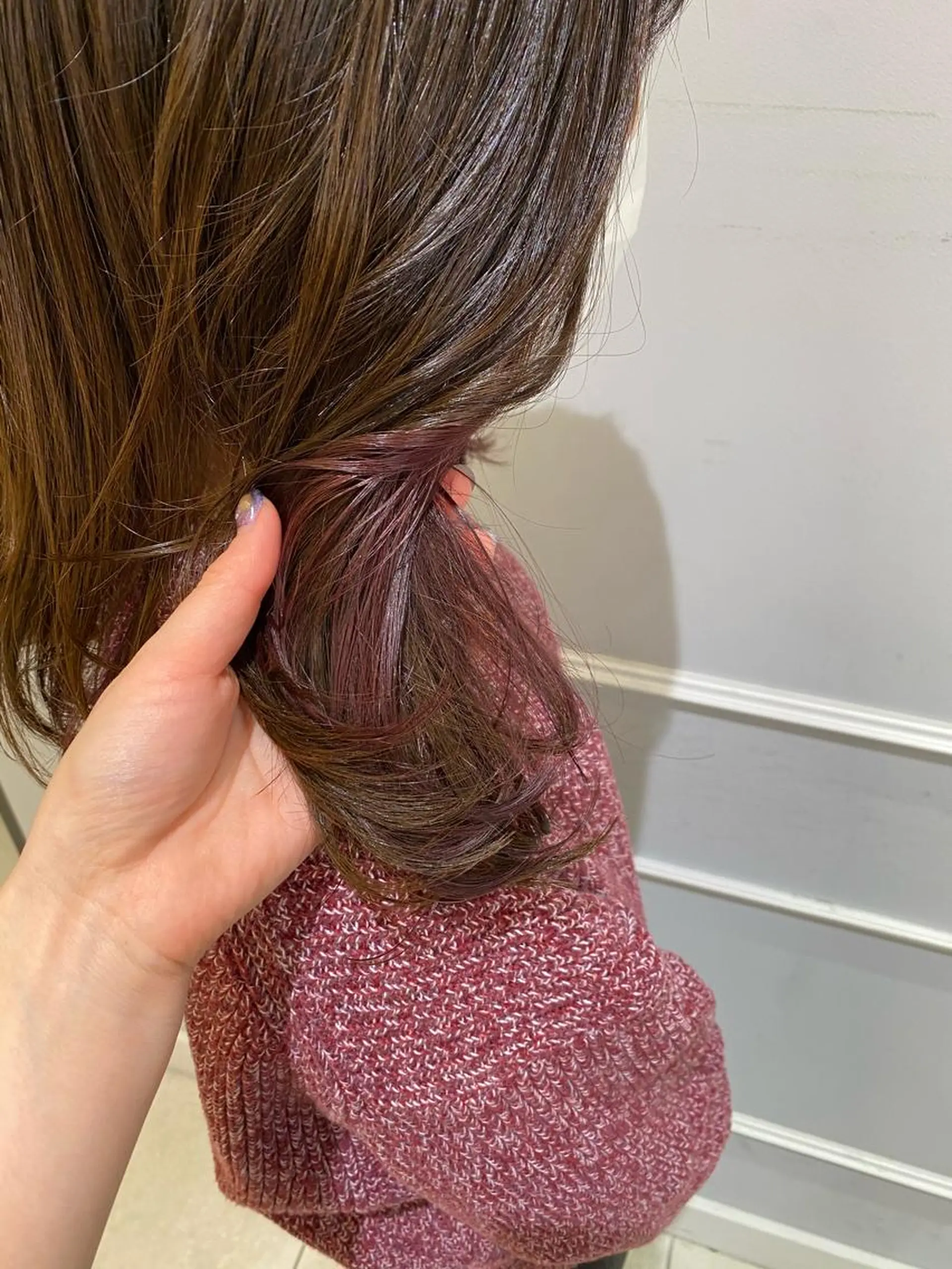 セミロング 似合わせ艶髪カラー ❤️ハダユミのヘアスタイル