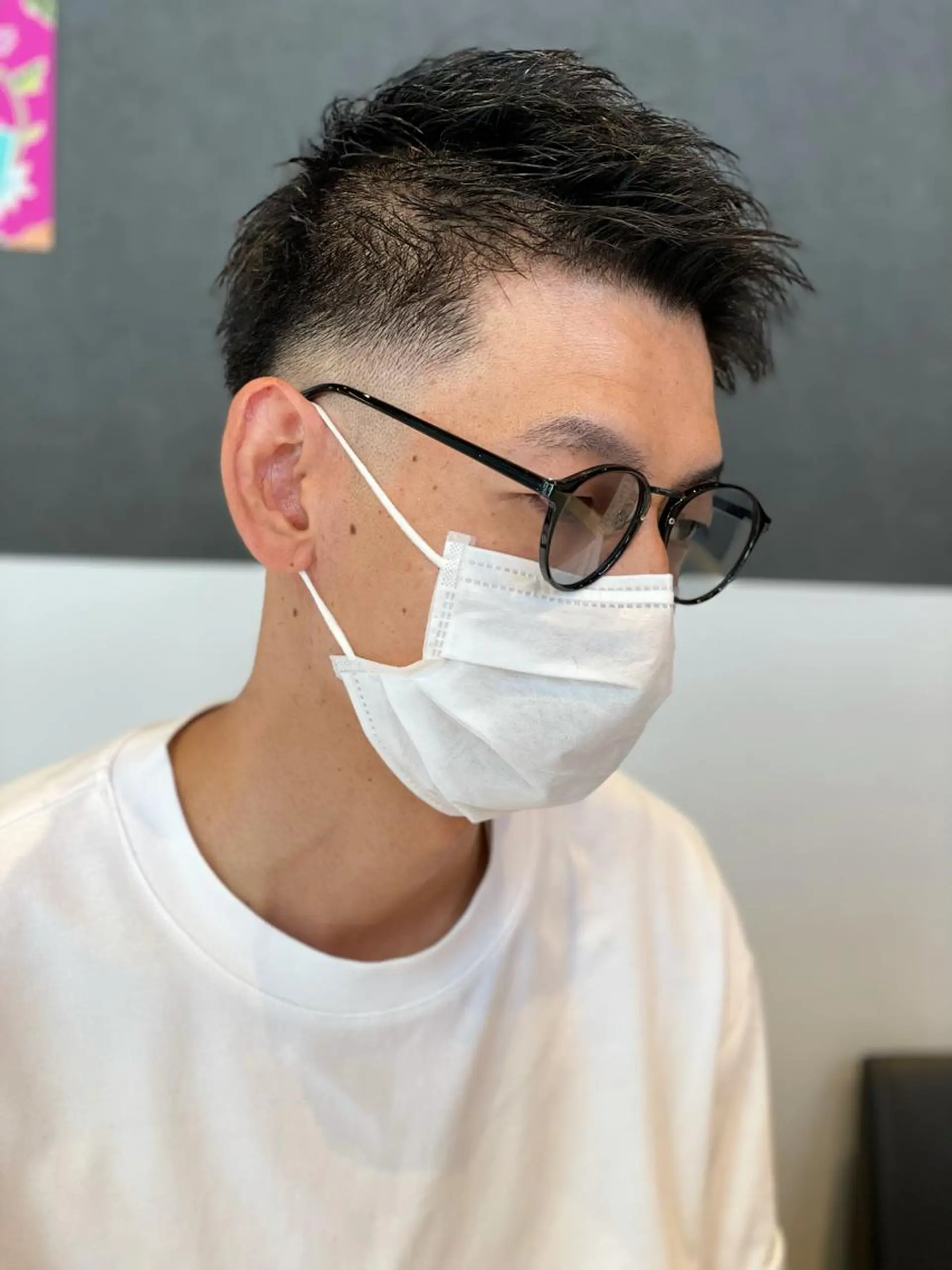 ショート メンズ フェードカット スキンフェード メンズヘア特化 崎田 成人のヘアスタイル