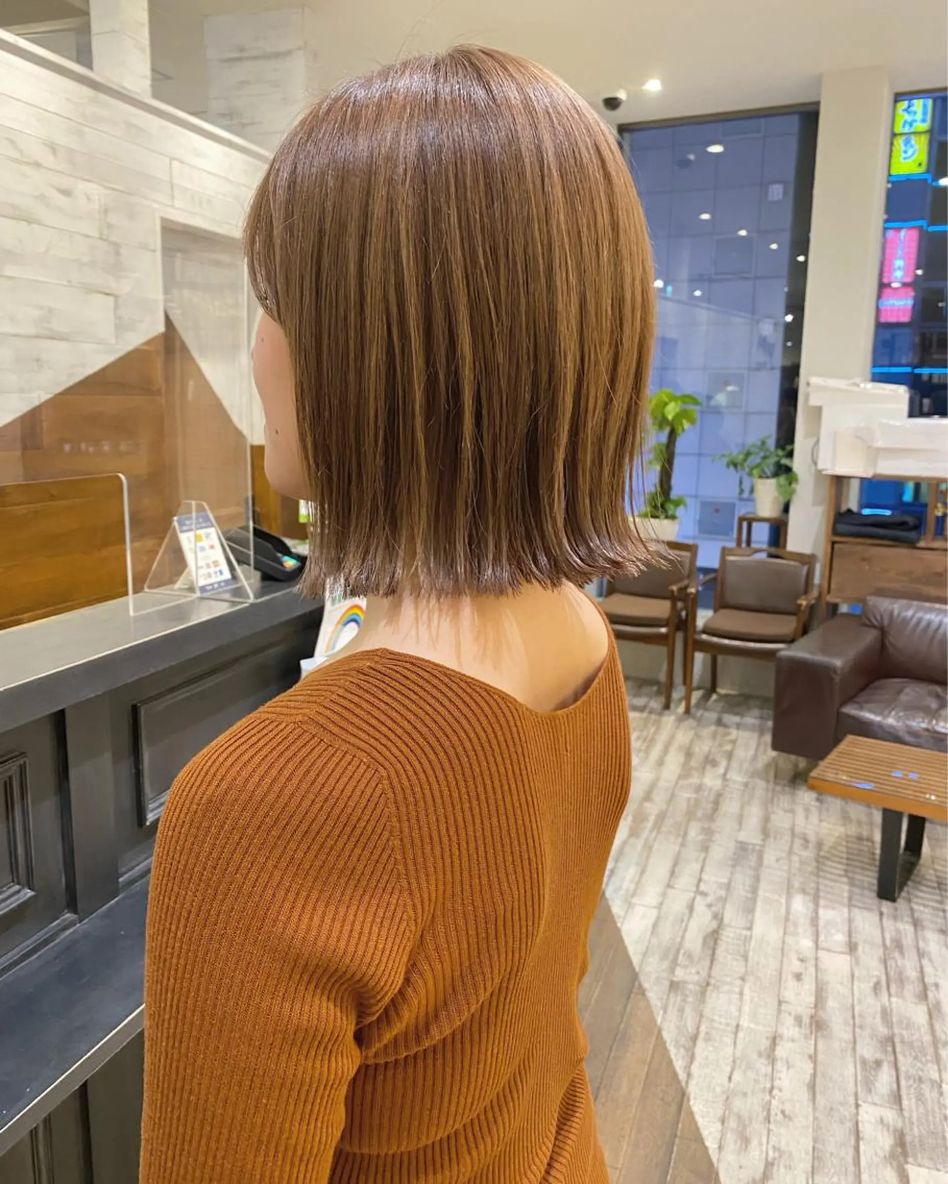 ショート 切りっぱなしボブ ボブ 栗原 瑞稀のヘアスタイル