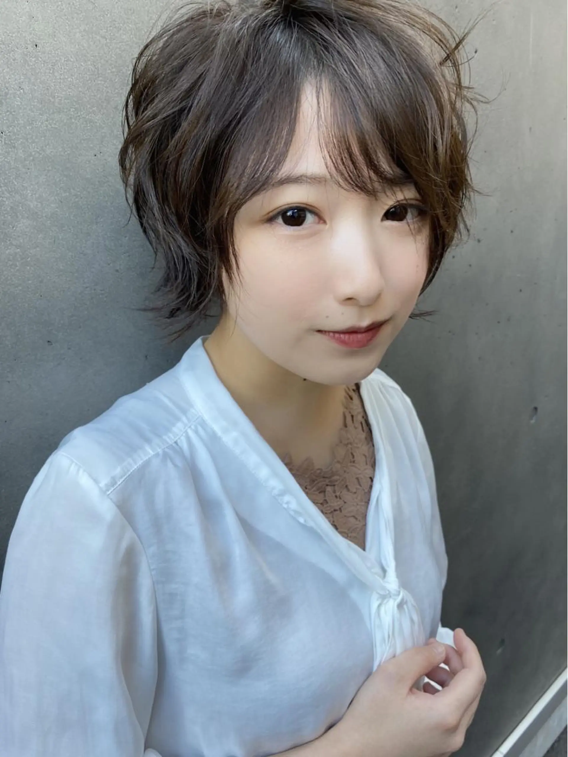 ショート カラー パーマ 上田 篤史のヘアスタイル