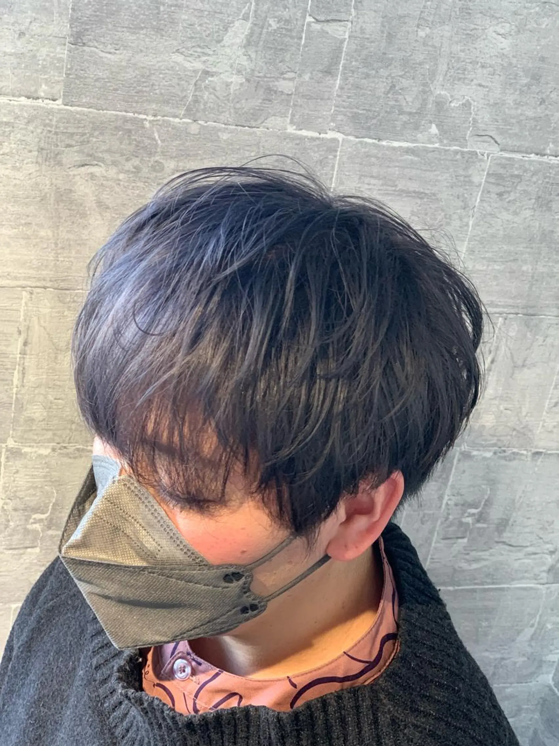 ショート ハイライト 髪質改善 韓国風ヘア ショートヘア 縮毛矯正 ank classic hair【アンククラシックヘアー】所属・メンズスタイル バレイヤージュ　齋藤のヘアスタイル