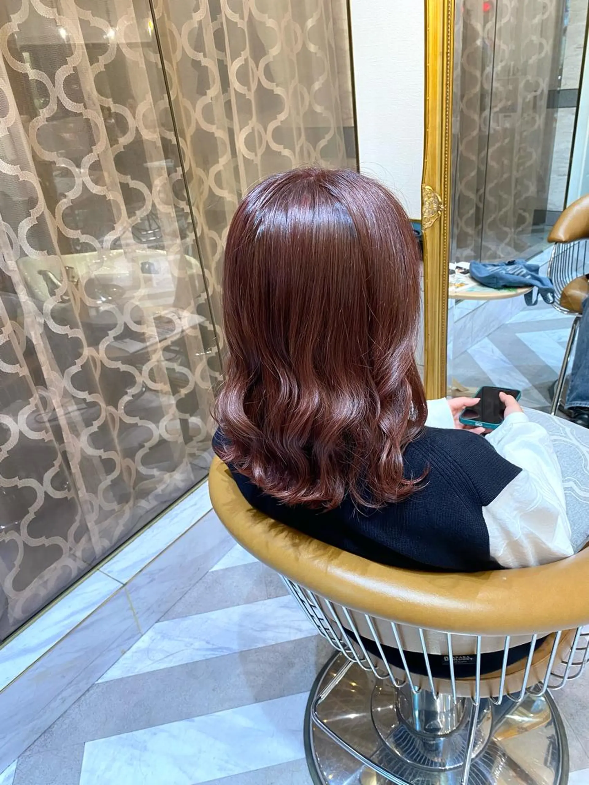 ミディアム カット ヘアカラー トリートメント ‎🤍髪質改善‎🤍 レイヤーカット‎🤍のヘアスタイル