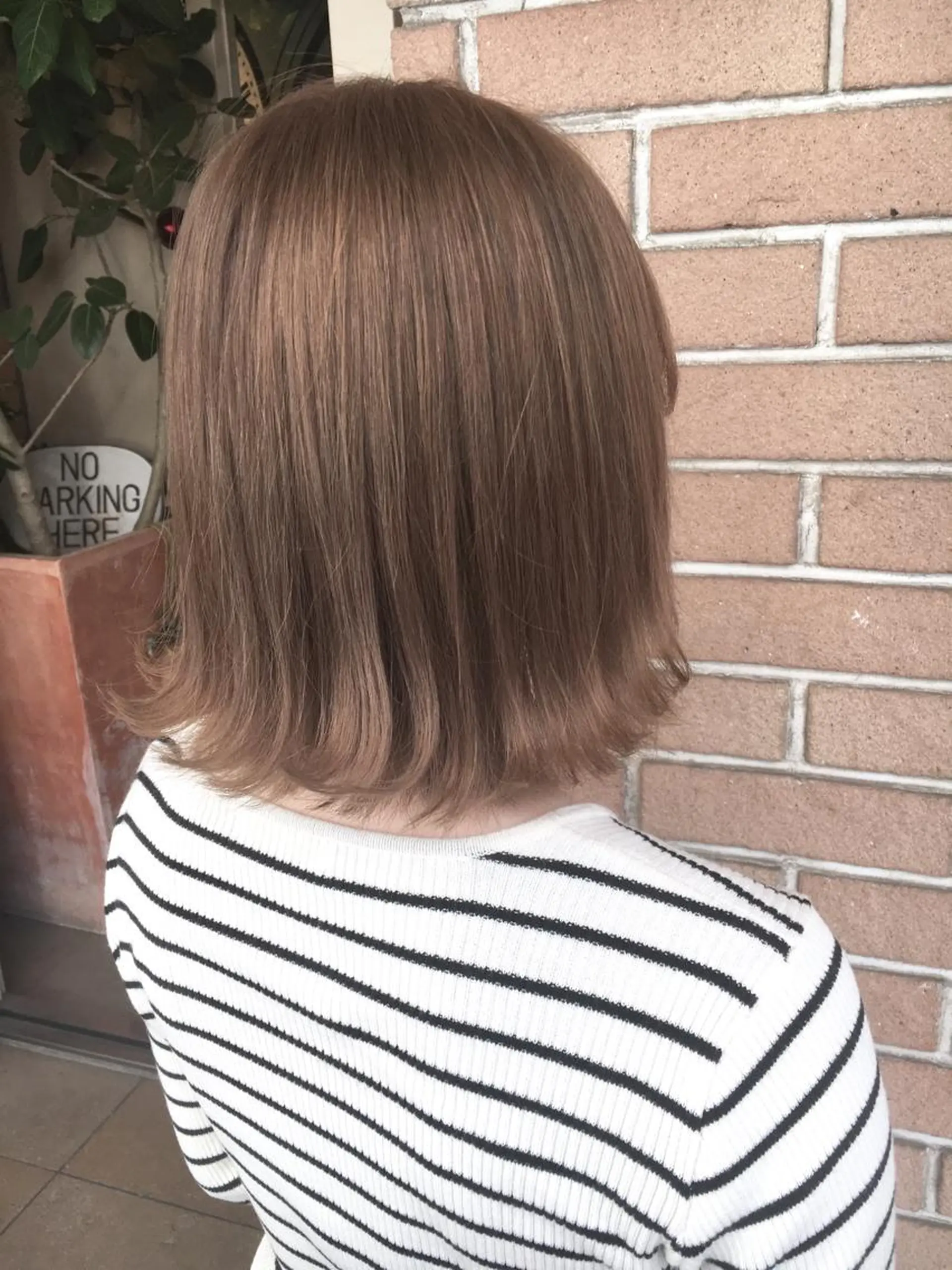 ショート カラー アッシュ ベージュカラー 北條 優輝のヘアスタイル