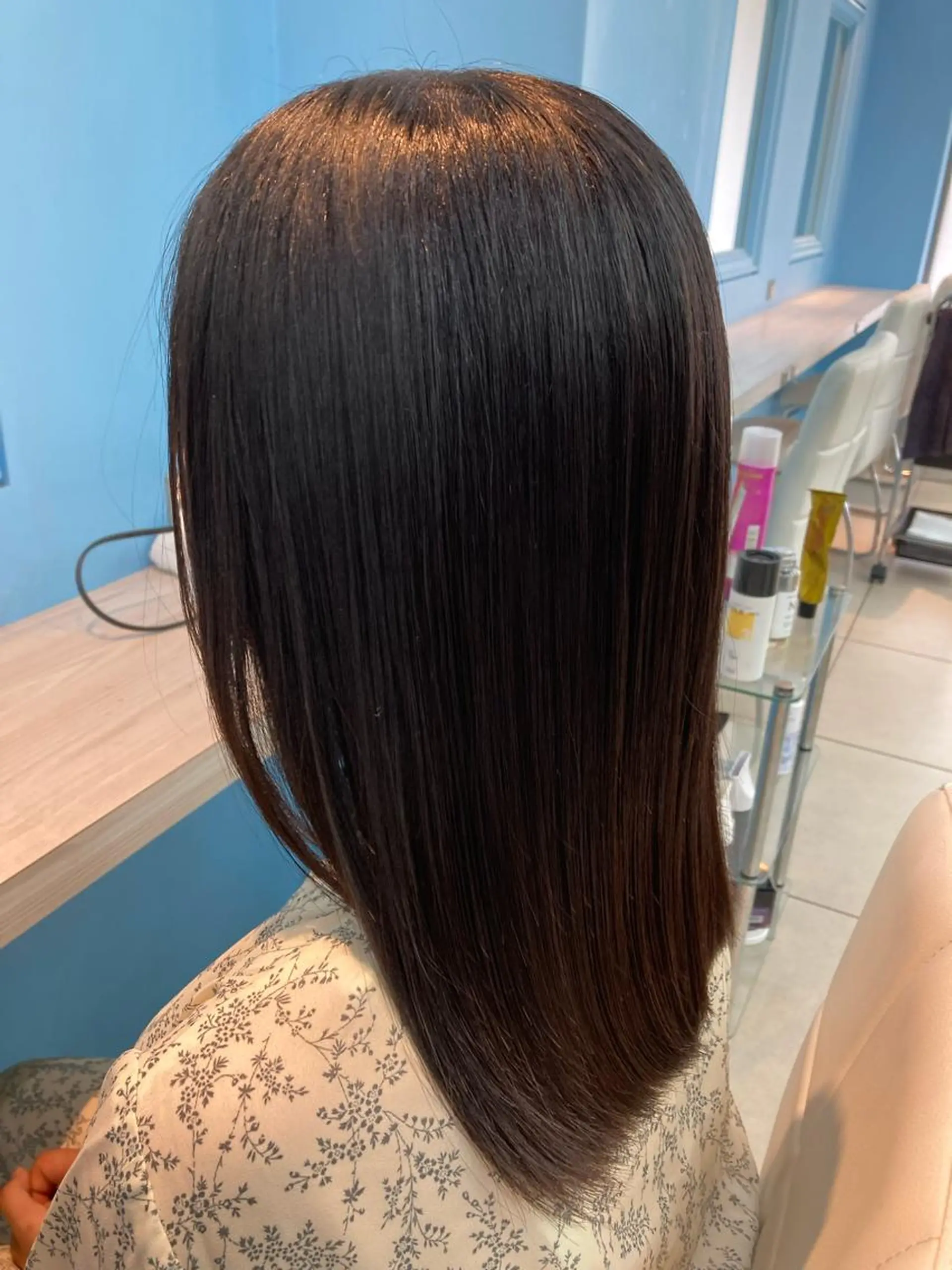 セミロング ヘアカラー ヘアセット 💜モデル大募集💜 松下のヘアスタイル