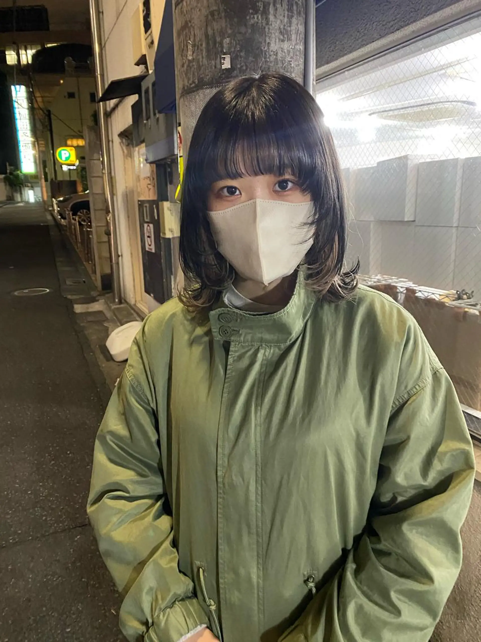 ミディアム カラー 竹内 柚子のヘアスタイル