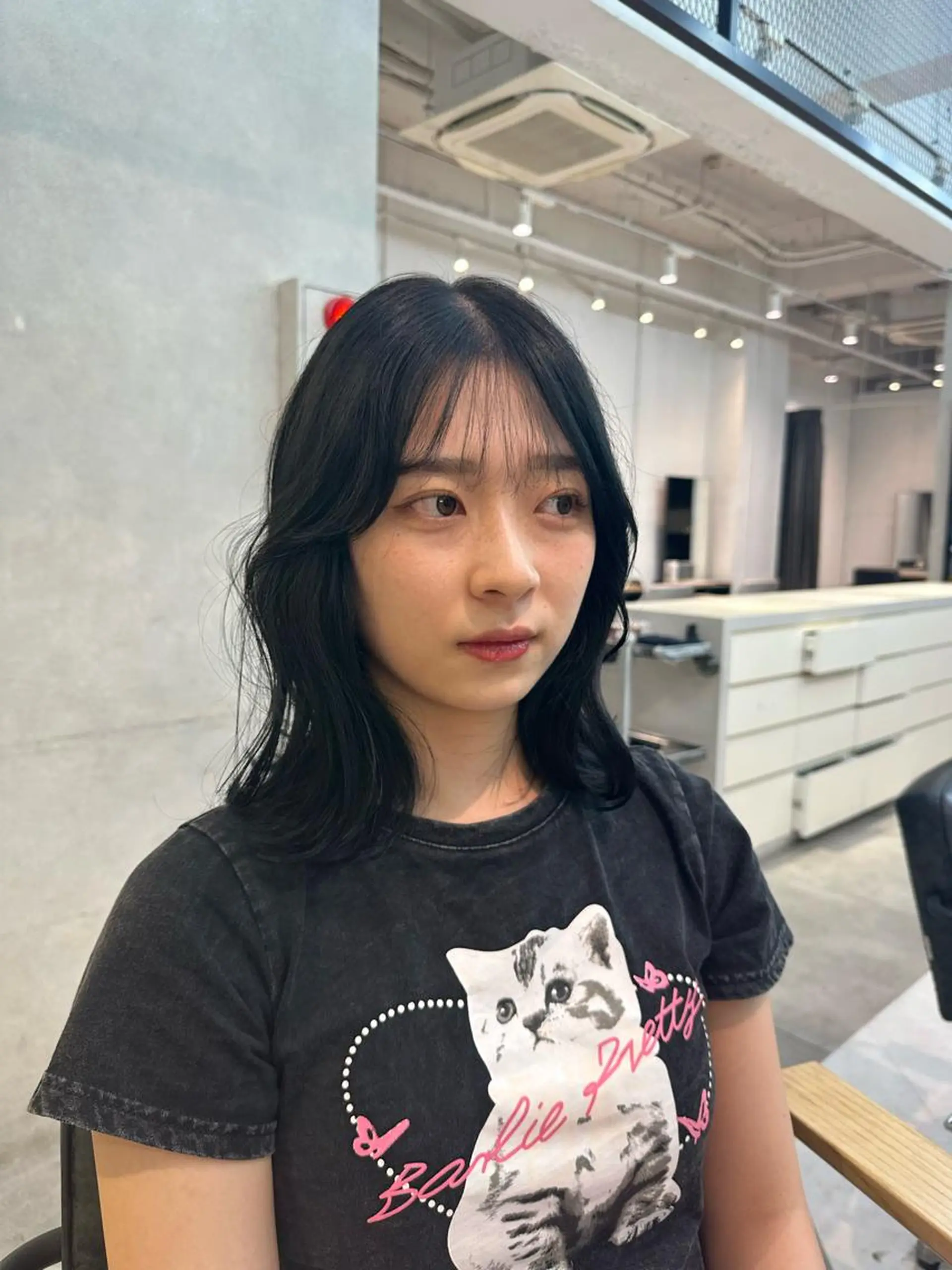 ミディアム ヘアカラー 韓国ヘアメンズ・レデ ィース特化ミクのヘアスタイル