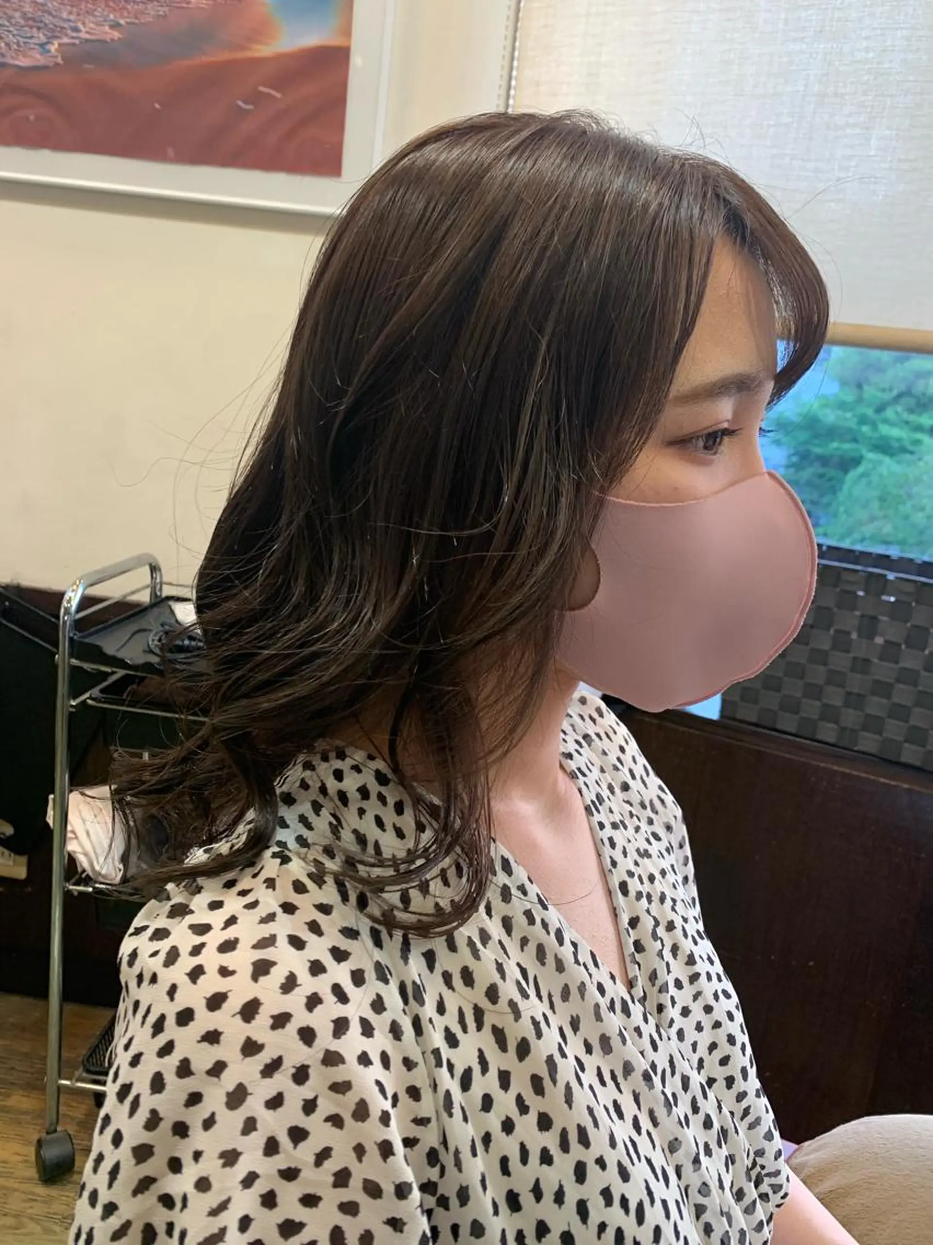 ミディアム カラー カット ヘアカラー トリートメント 佐藤 瑚碧のヘアスタイル