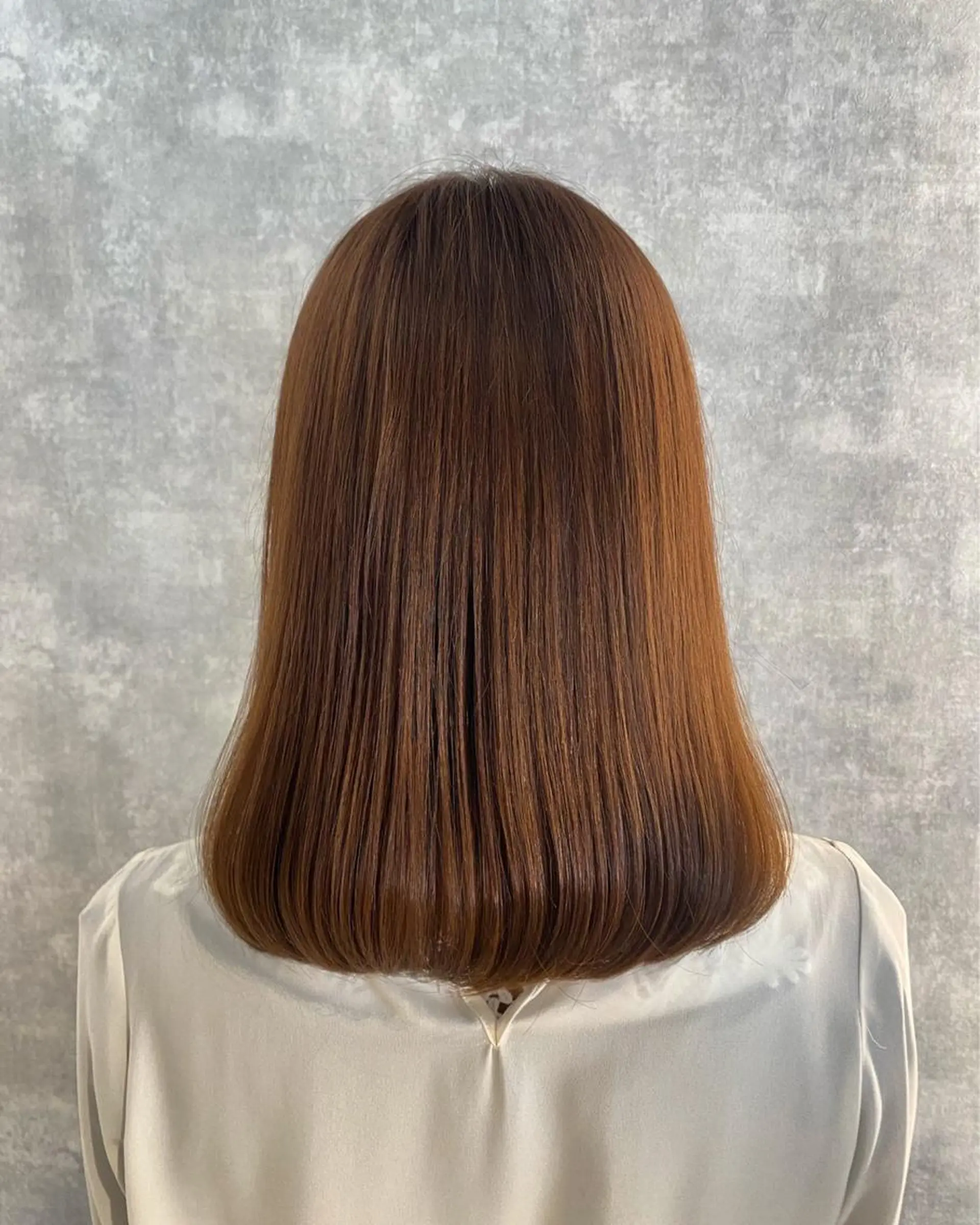 ミディアム ✨赤味消しカラー✨ 韓国ヘア/古川恭平のヘアスタイル