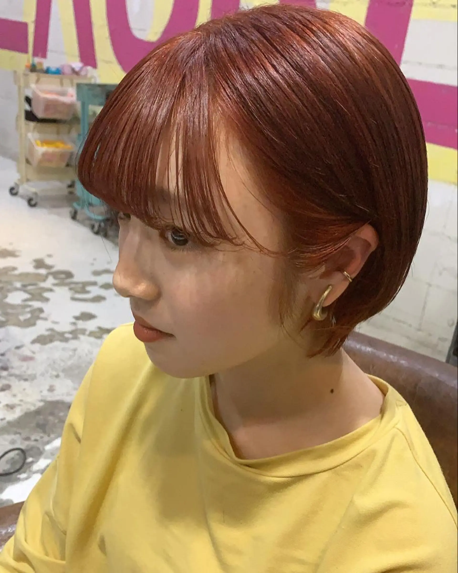 ショート ヘアカラー トリートメント ダブルカラー/透明感 💈JUNYA💈のヘアスタイル