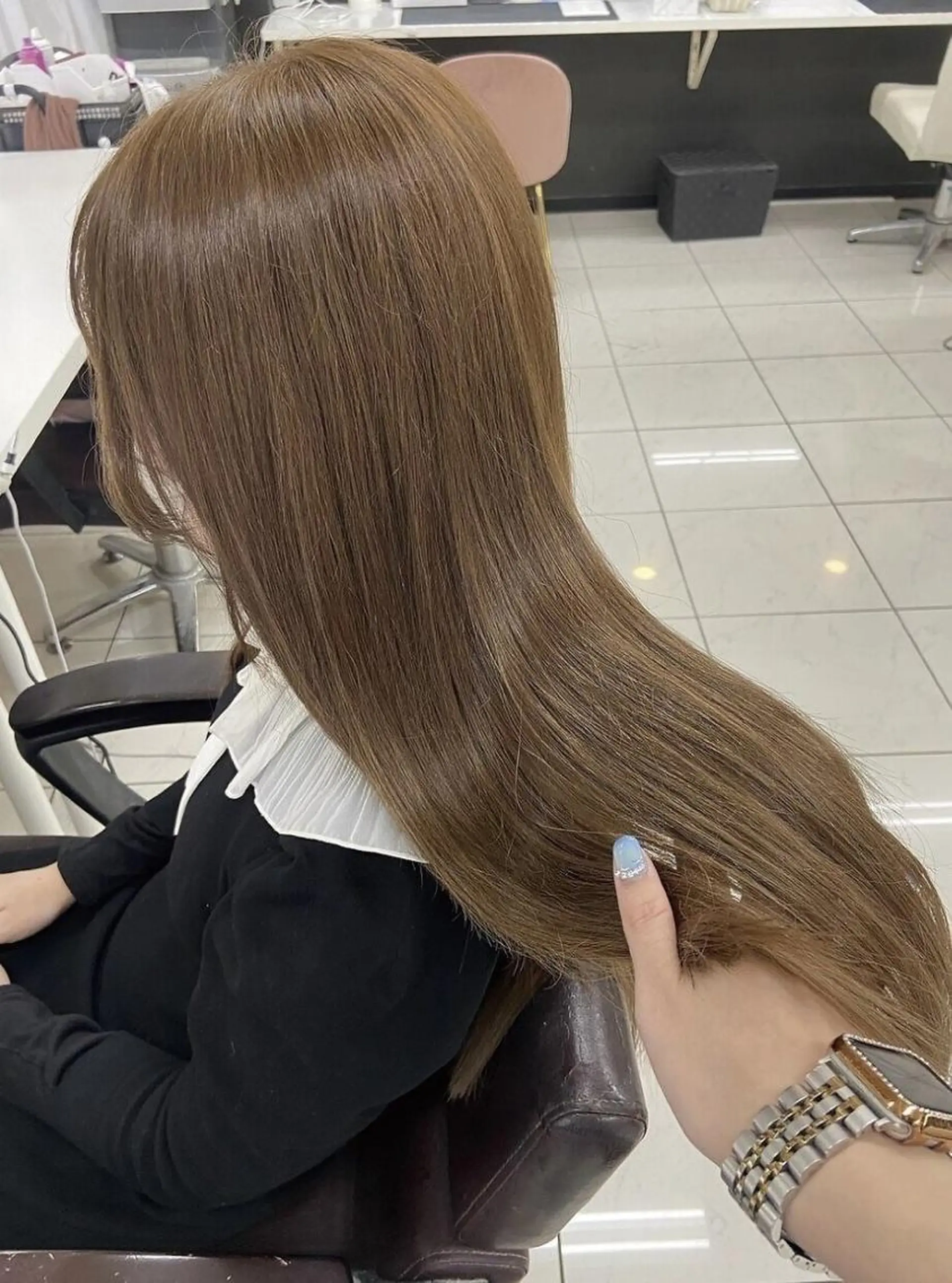 カラー 💎馴染むエクステ× 縮毛矯正TOMO💎のヘアスタイル