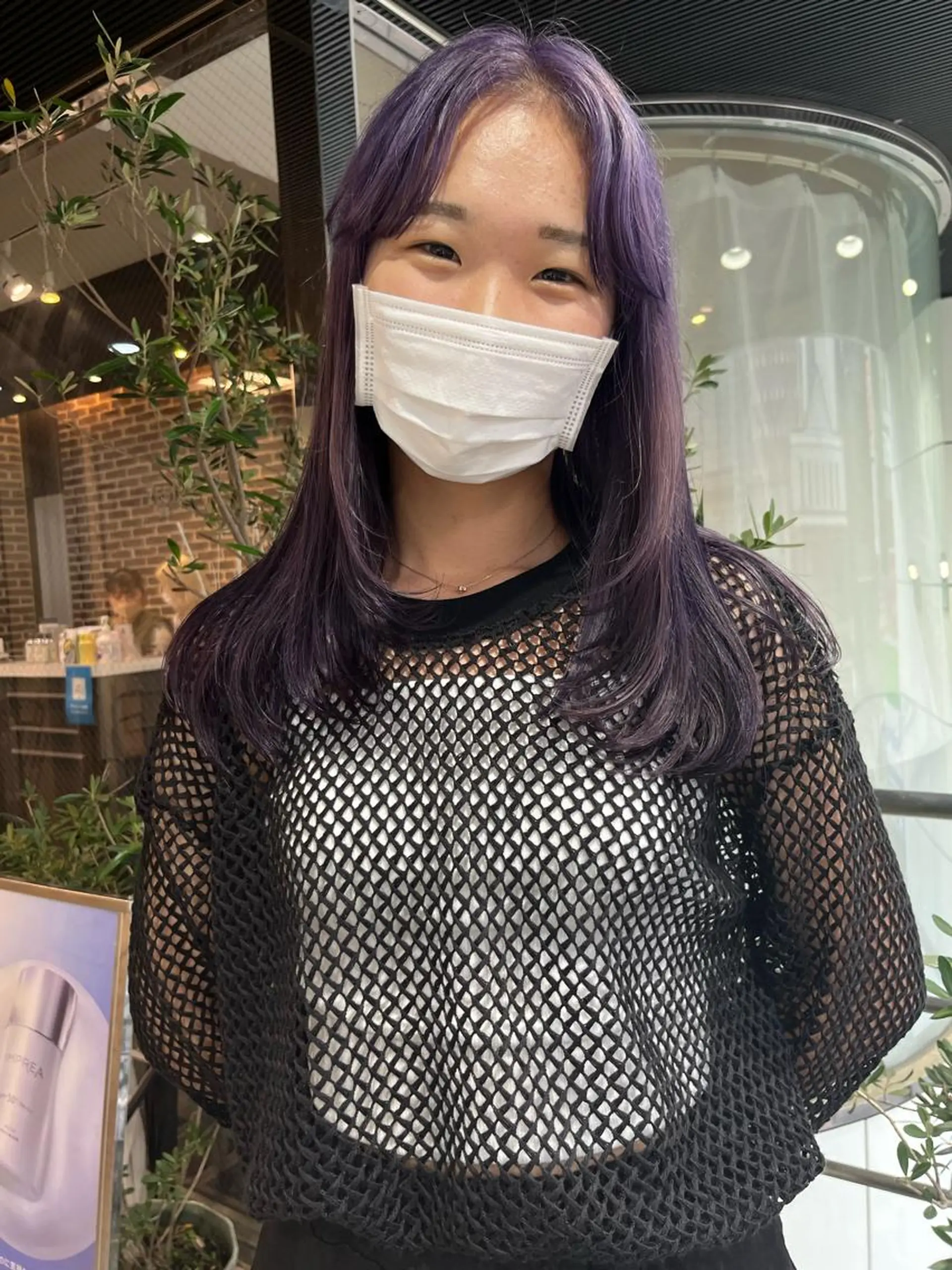 セミロング カラー ブリーチ ケアブリーチ ダブルカラー イヤリングカラー ハイトーンカラー 💖デザインカラー/ タダ ハナカ💖のヘアスタイル