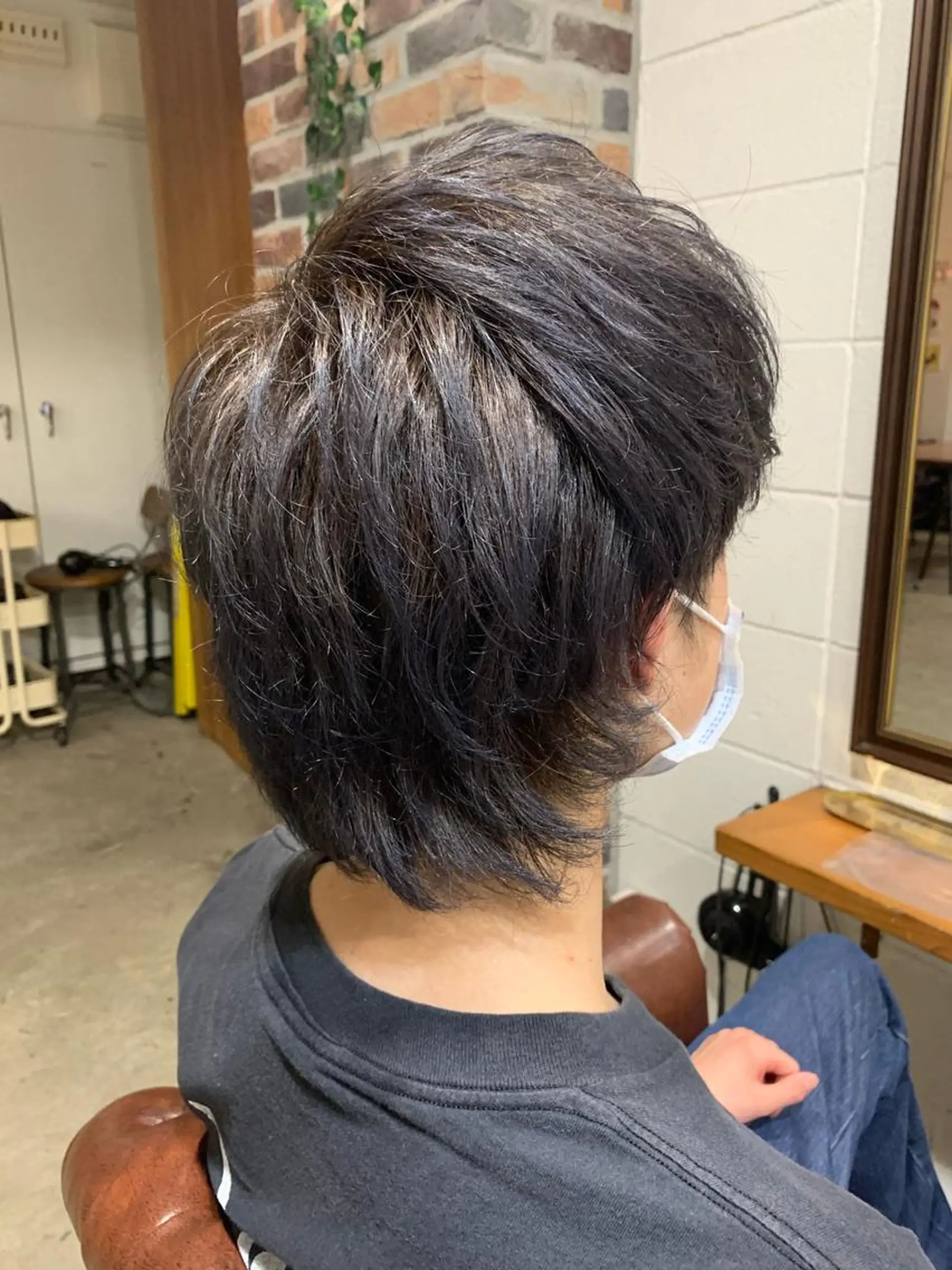 カラー メンズ ショート🌼パーマ 本間正子のヘアスタイル