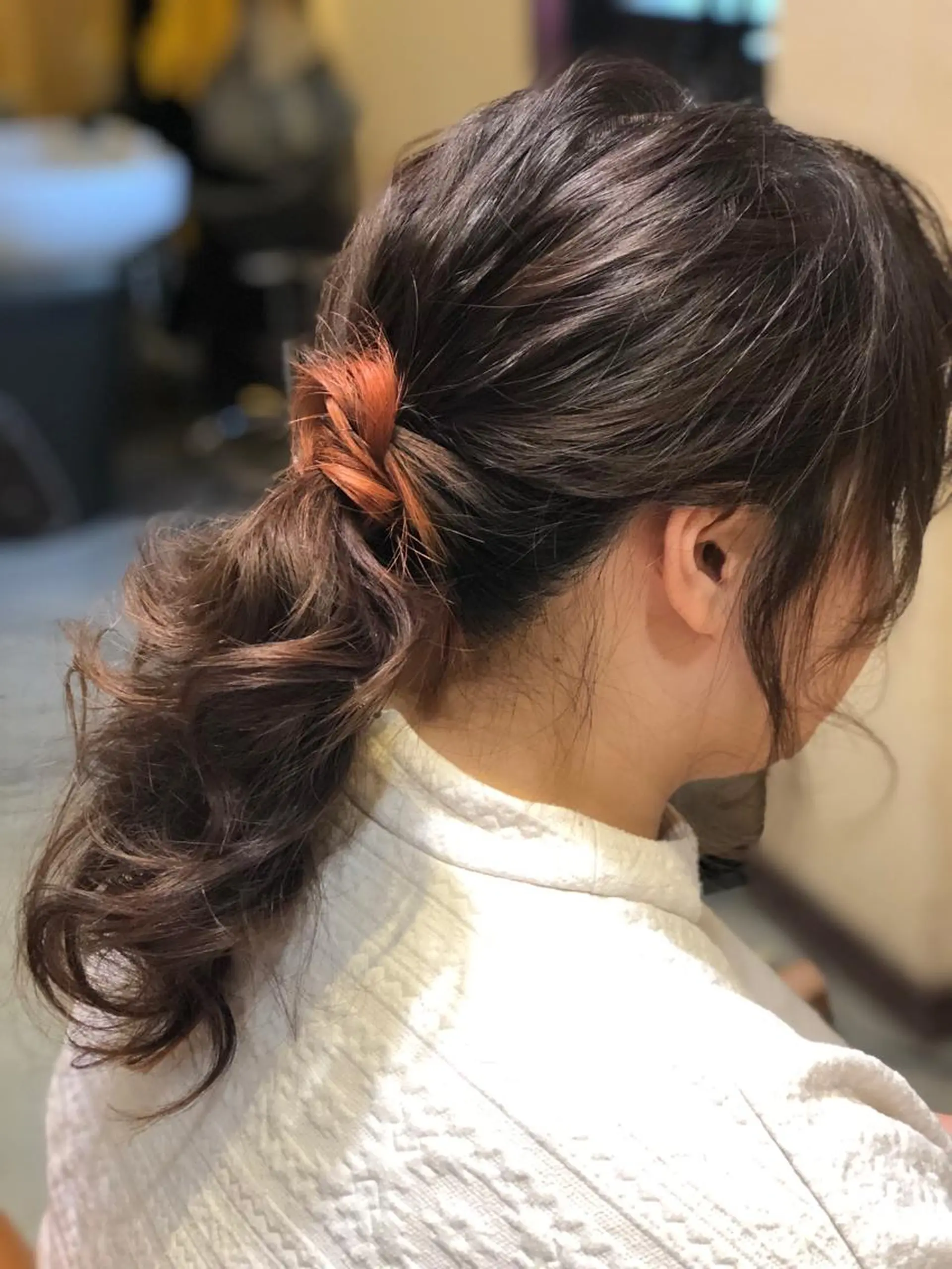 ヘアアレンジ ポニーテール 山下 尚美のヘアスタイル