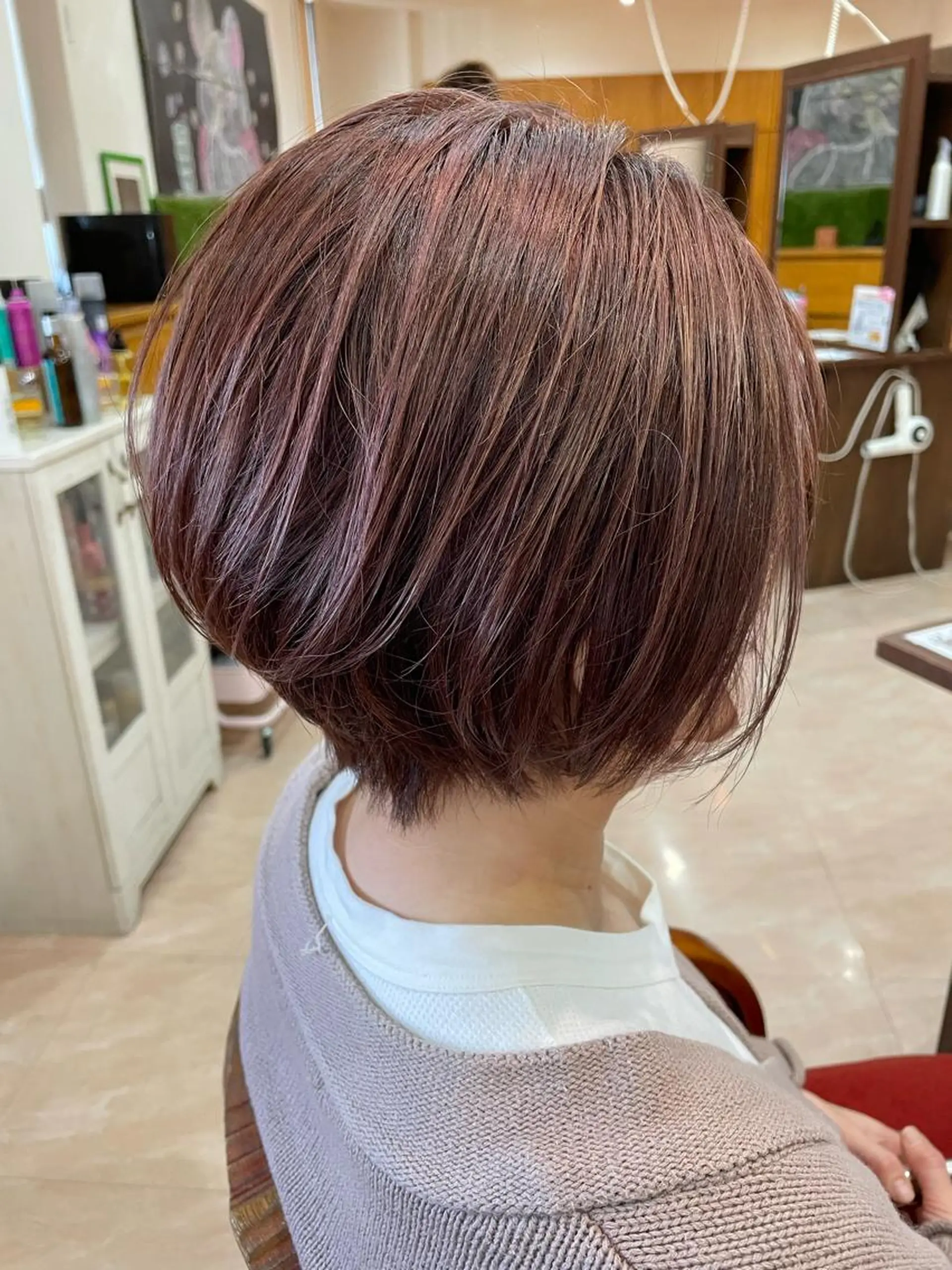 ショート カラー ハイライトカラー ハイライト ショートヘア Freez狭間 裕美のヘアスタイル