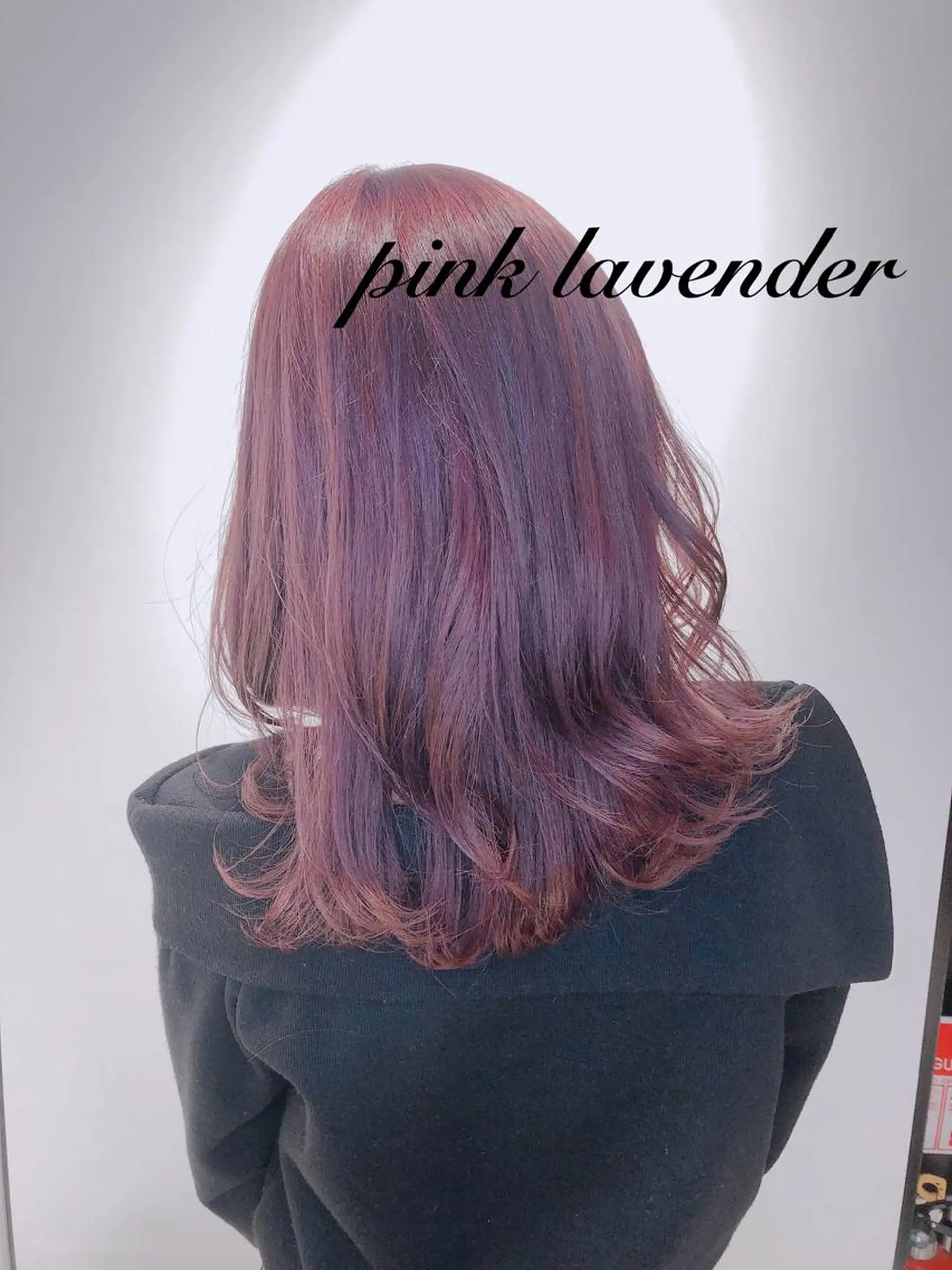 セミロング カラー ヘアアレンジ ブリーチ ピンクカラー ヘアカラー トリートメント 透明感カラー 古山 結季🌙🖤のヘアスタイル