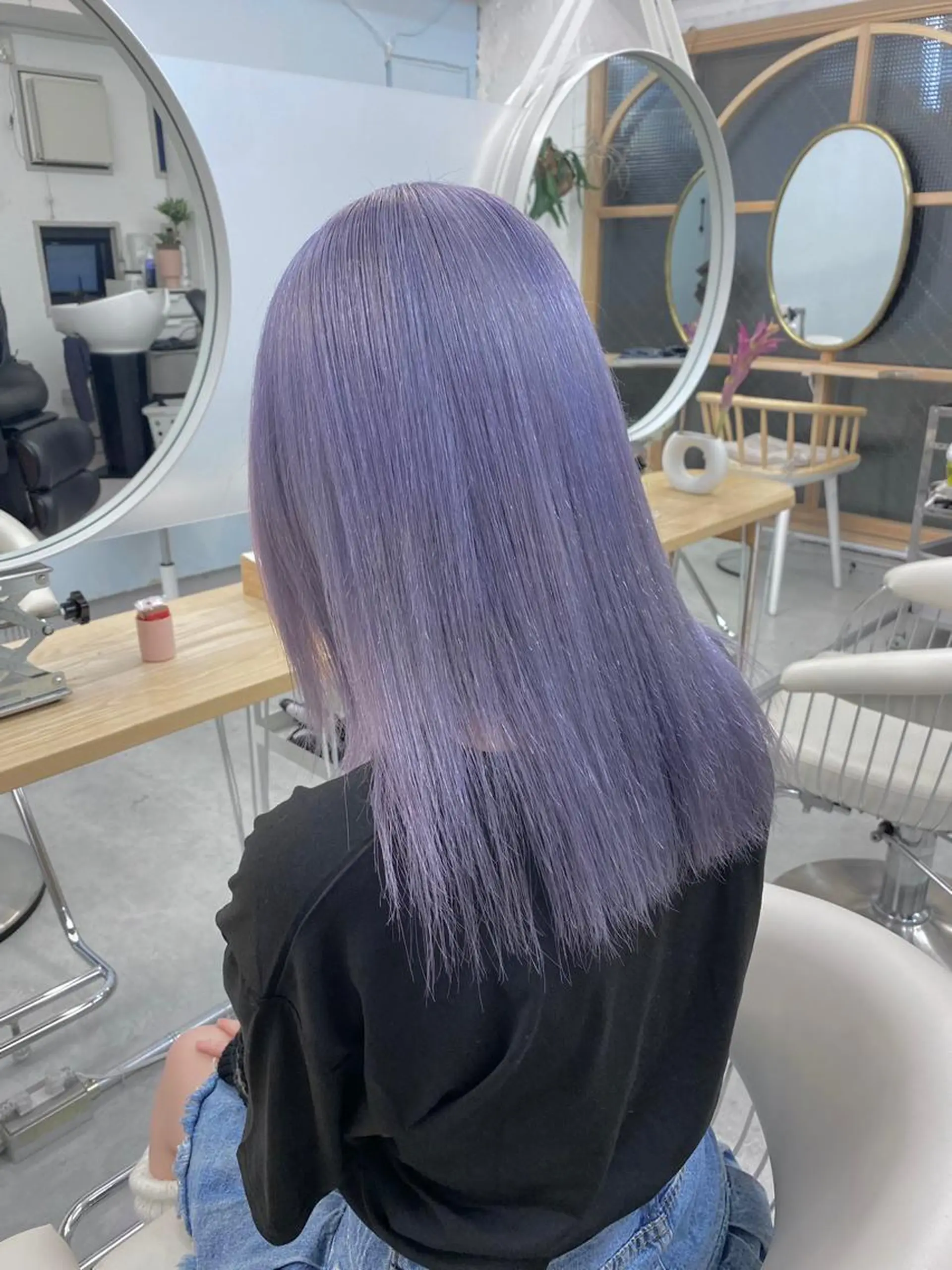 ロング カラー メンズ ケアブリーチ/ツヤ髪 /ハイトーン/西村のヘアスタイル